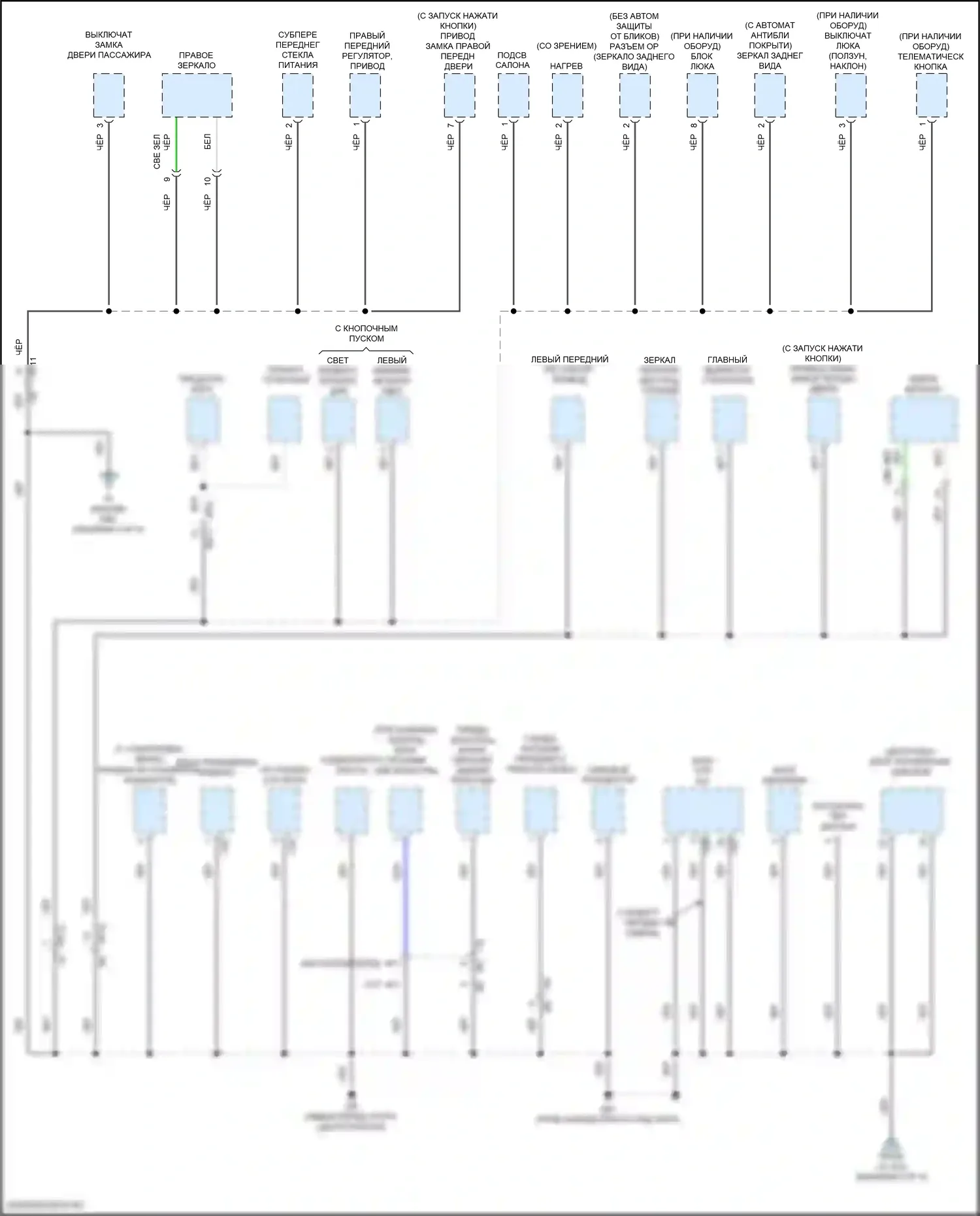 WRX Subaru VB (2021-2024): Электросхема точек подключения масс (4 из 5) 