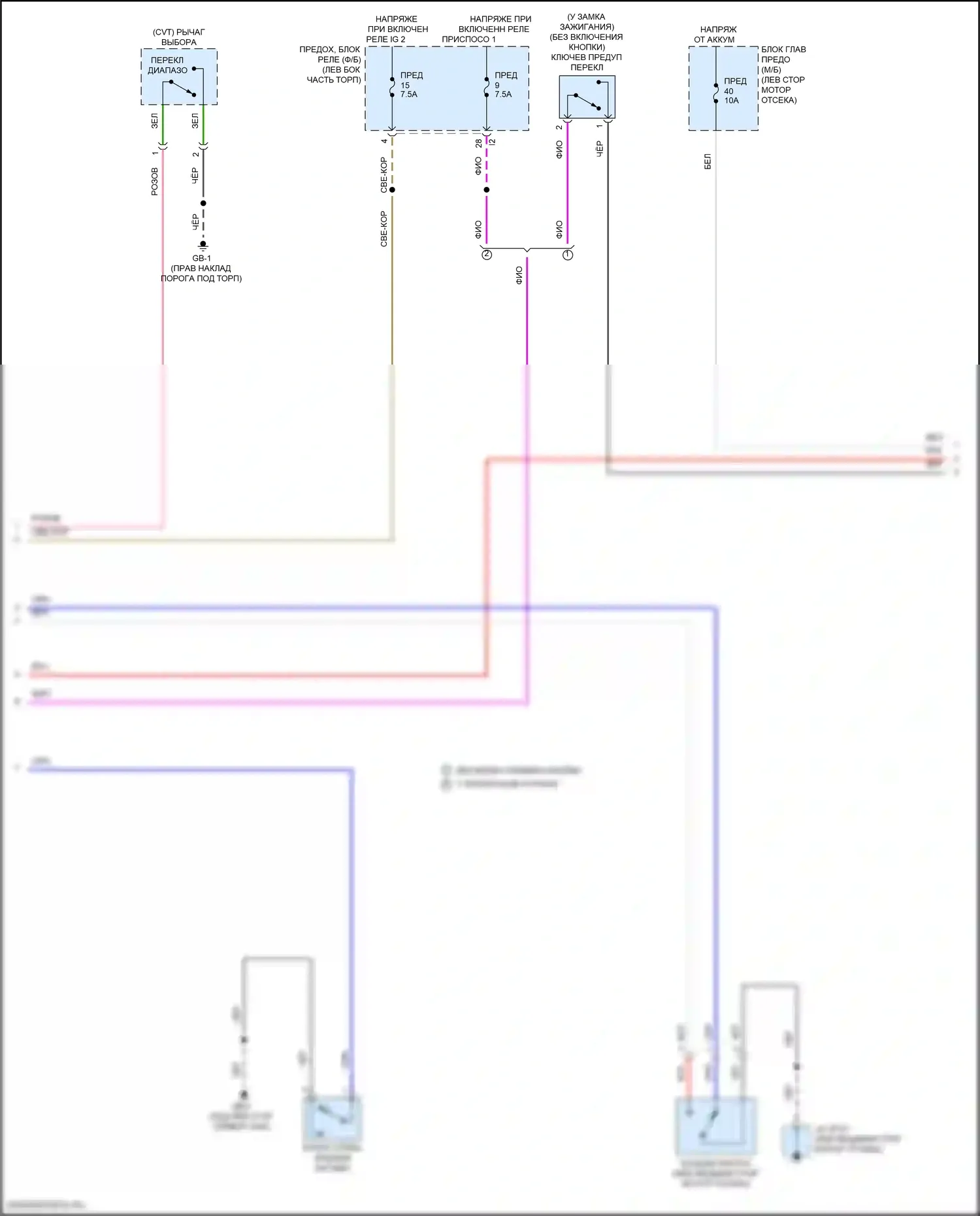 WRX Subaru VB (2021-2024): Электросхема центрального замка, без системы бесключевого доступа (4 из 5) 
