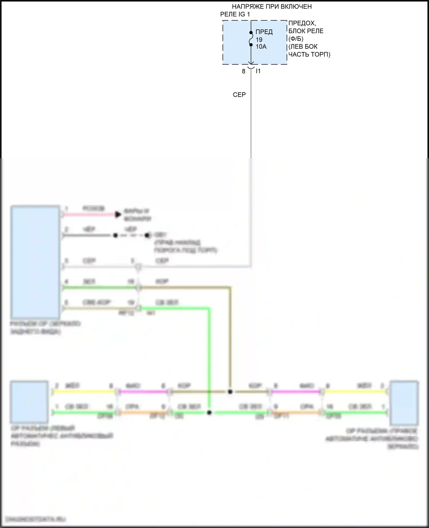 WRX Subaru VB (2021-2024): Автоматическая электросхема дневного/ночного зеркала, без автоматического антибликового покрытия 