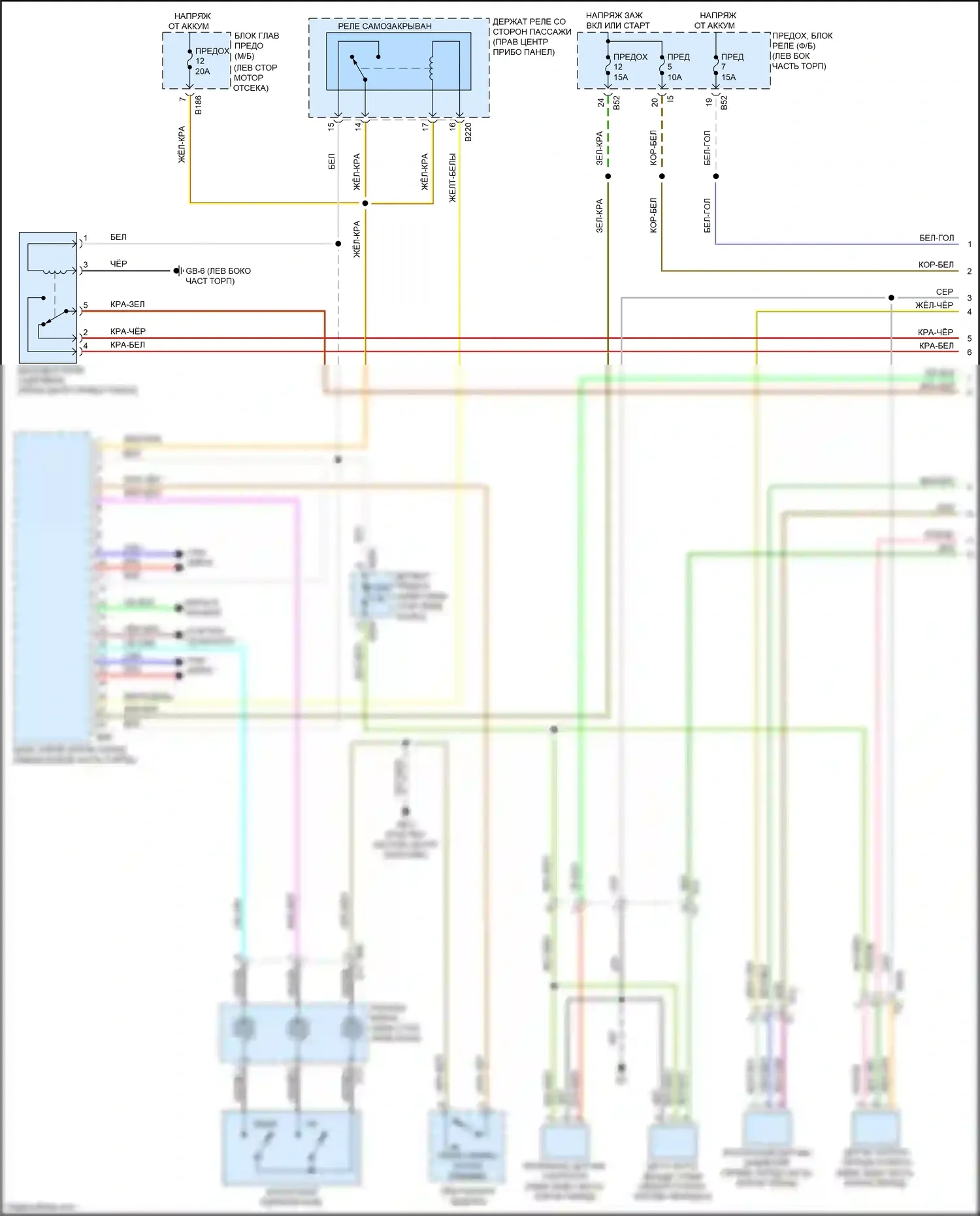 XV Subaru GP рестайлинг (2015-2017): Электросхема коробки передач, с hev (1 из 3) 