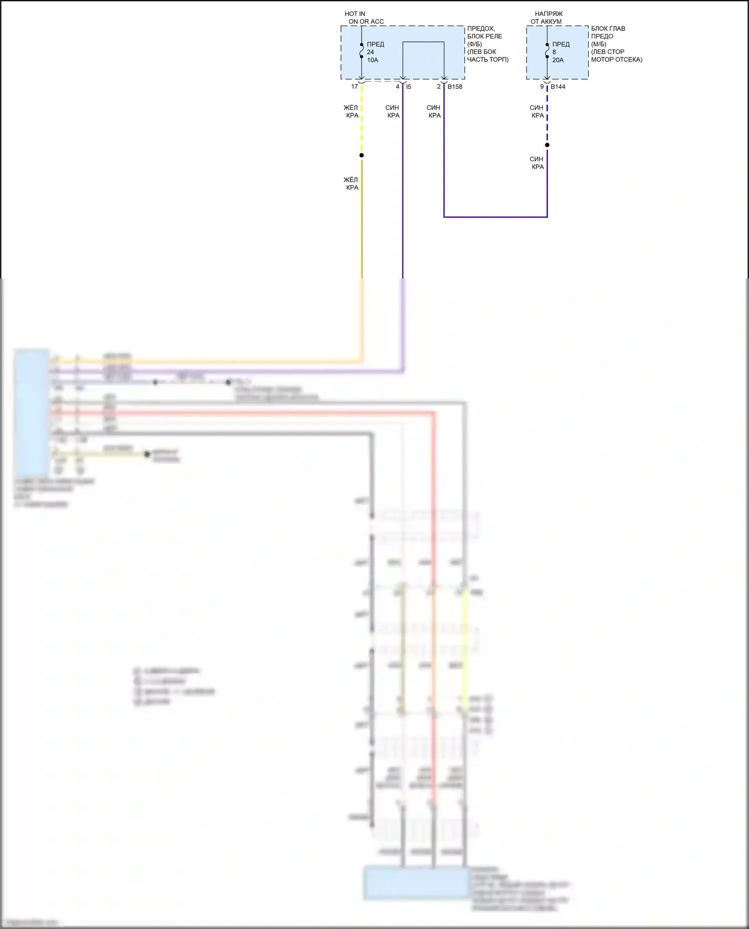 XV Subaru GP рестайлинг (2015-2017): Электросхема камеры заднего вида 