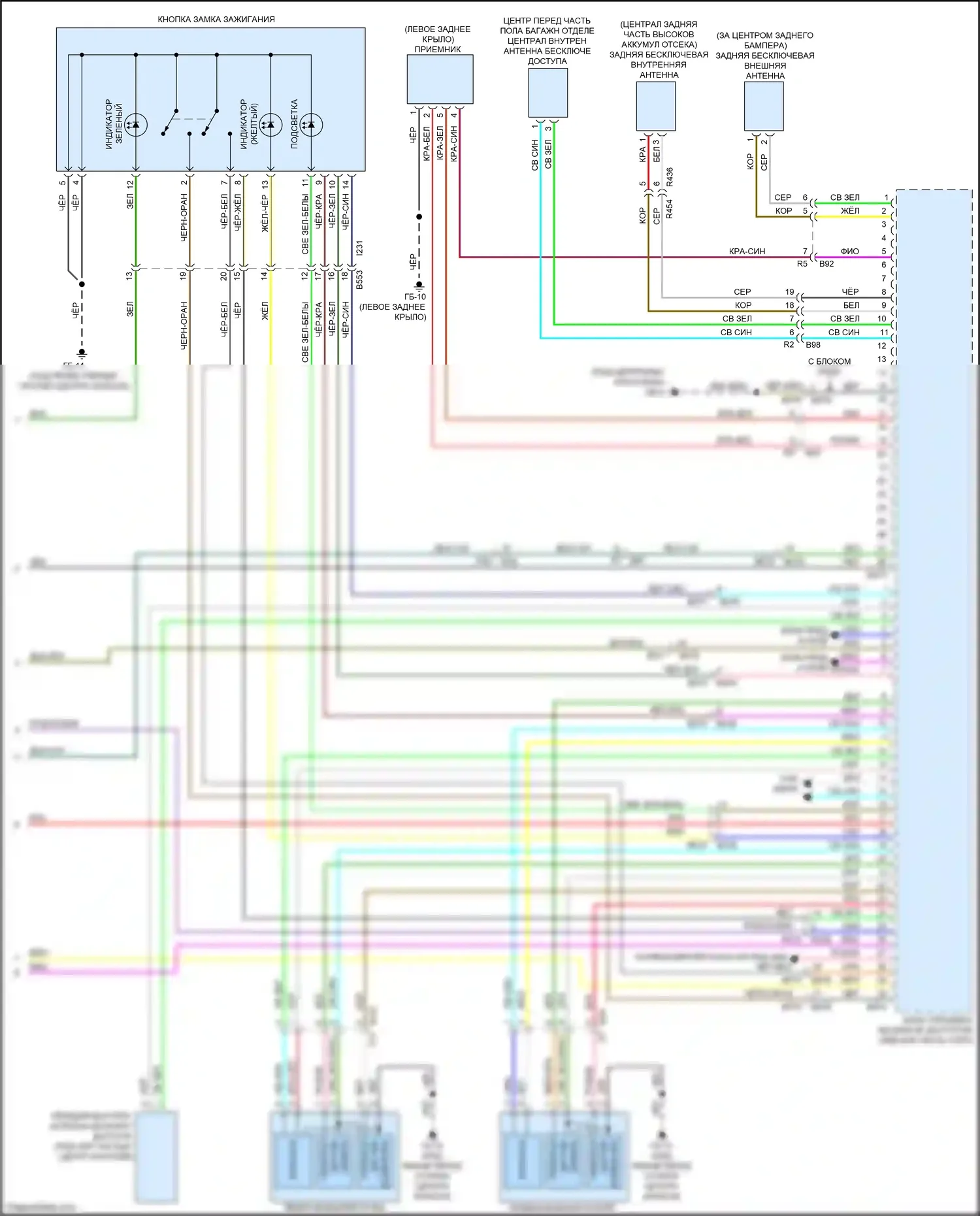 XV Subaru GP рестайлинг (2015-2017): Электросхема центрального замка, с hev (4 из 4) 