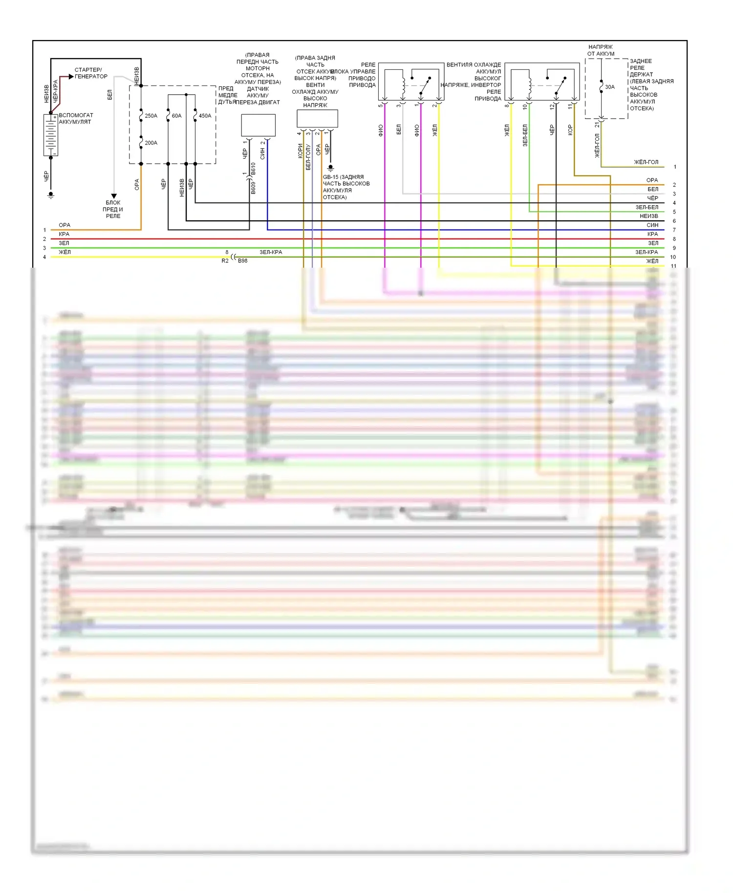XV Subaru GP (2011-2016): Электросхема двигателя 2.0l hev (5 из 11) 