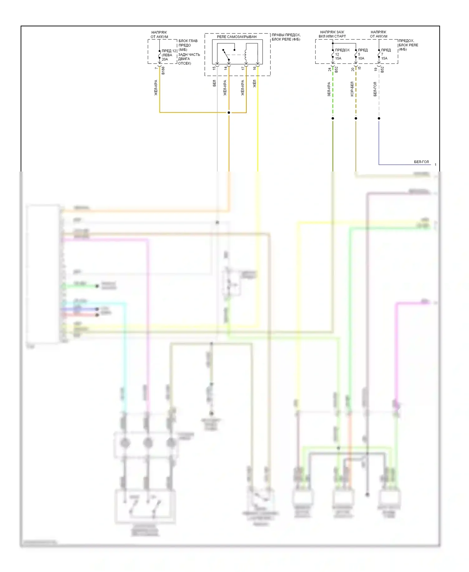 XV Subaru GP (2011-2016): Электросхема коробки передач, без hev (1 из 2) 