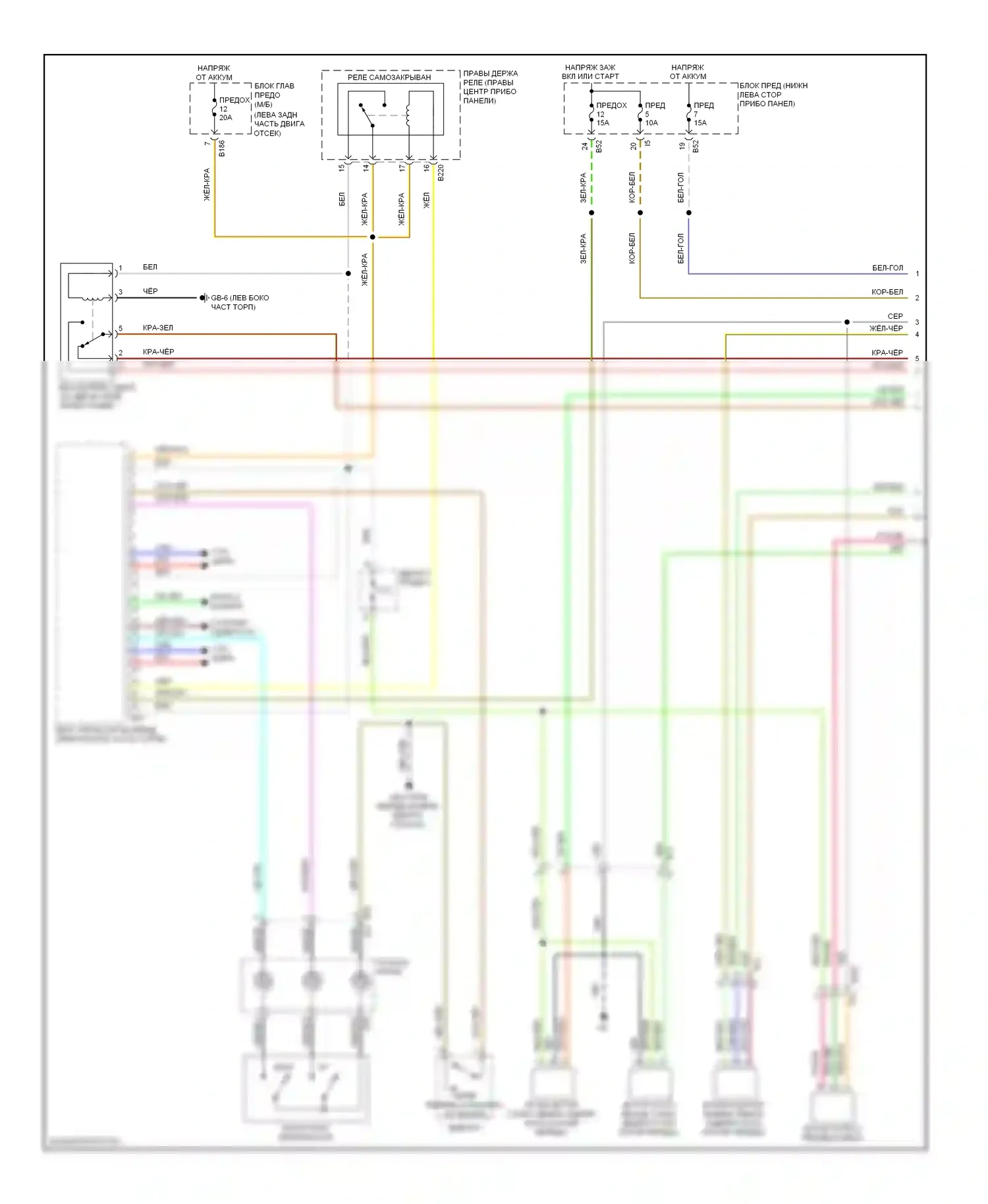 XV Subaru GP (2011-2016): Электросхема коробки передач, с hev (1 из 3) 