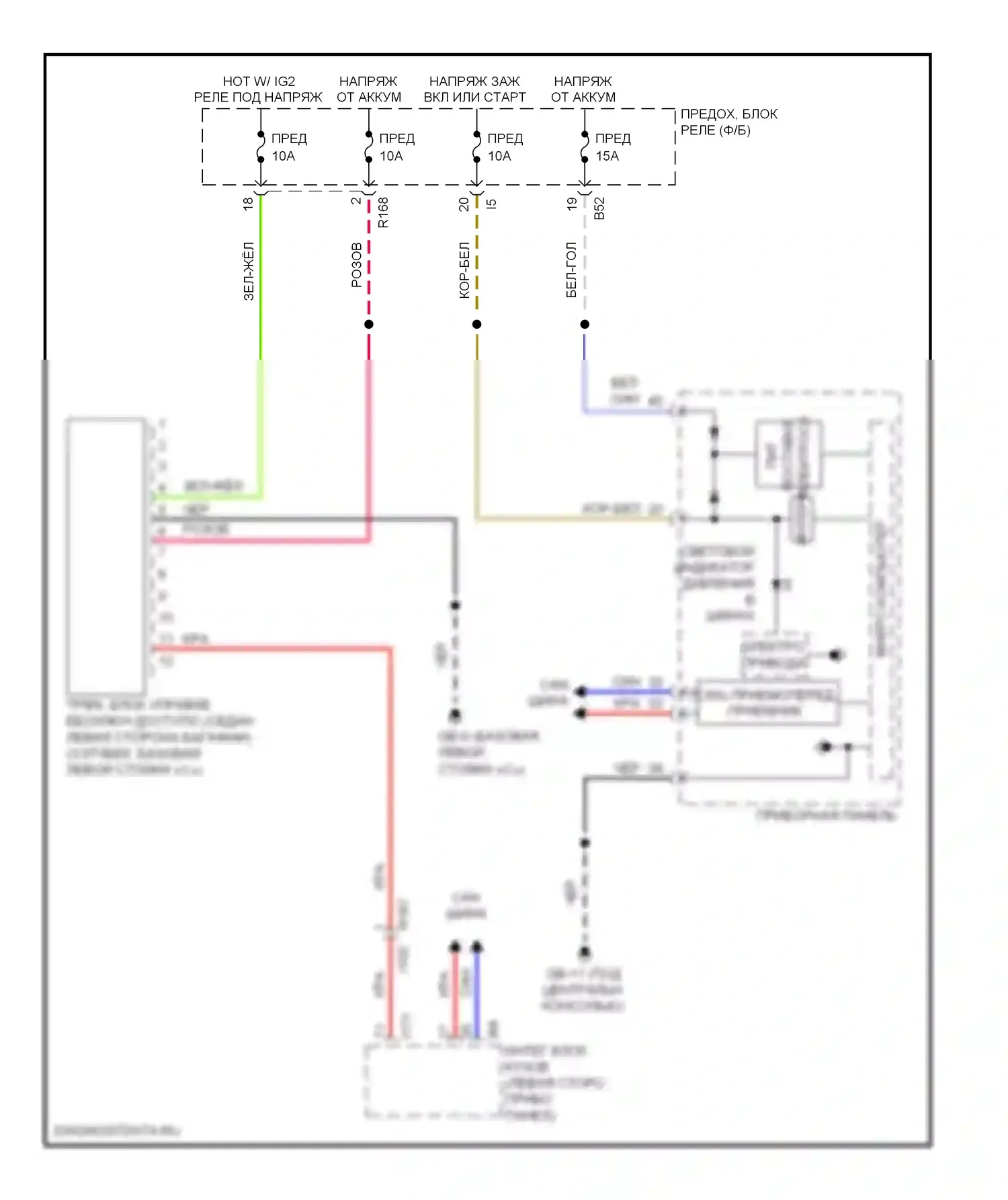 XV Subaru GP (2011-2016): Электросхема контроля давления в шинах, без hev 