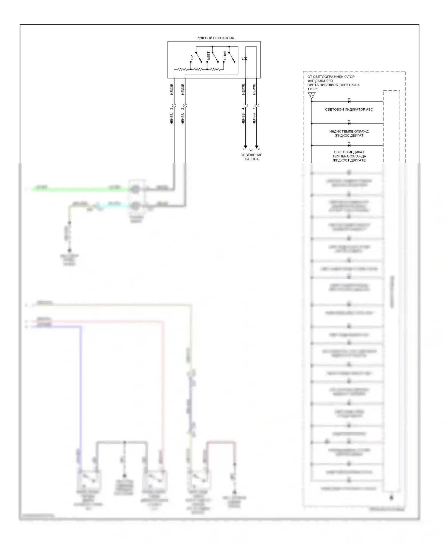 XV Subaru GP (2011-2016): Электросхема приборной панели, с hev (3 из 3) 