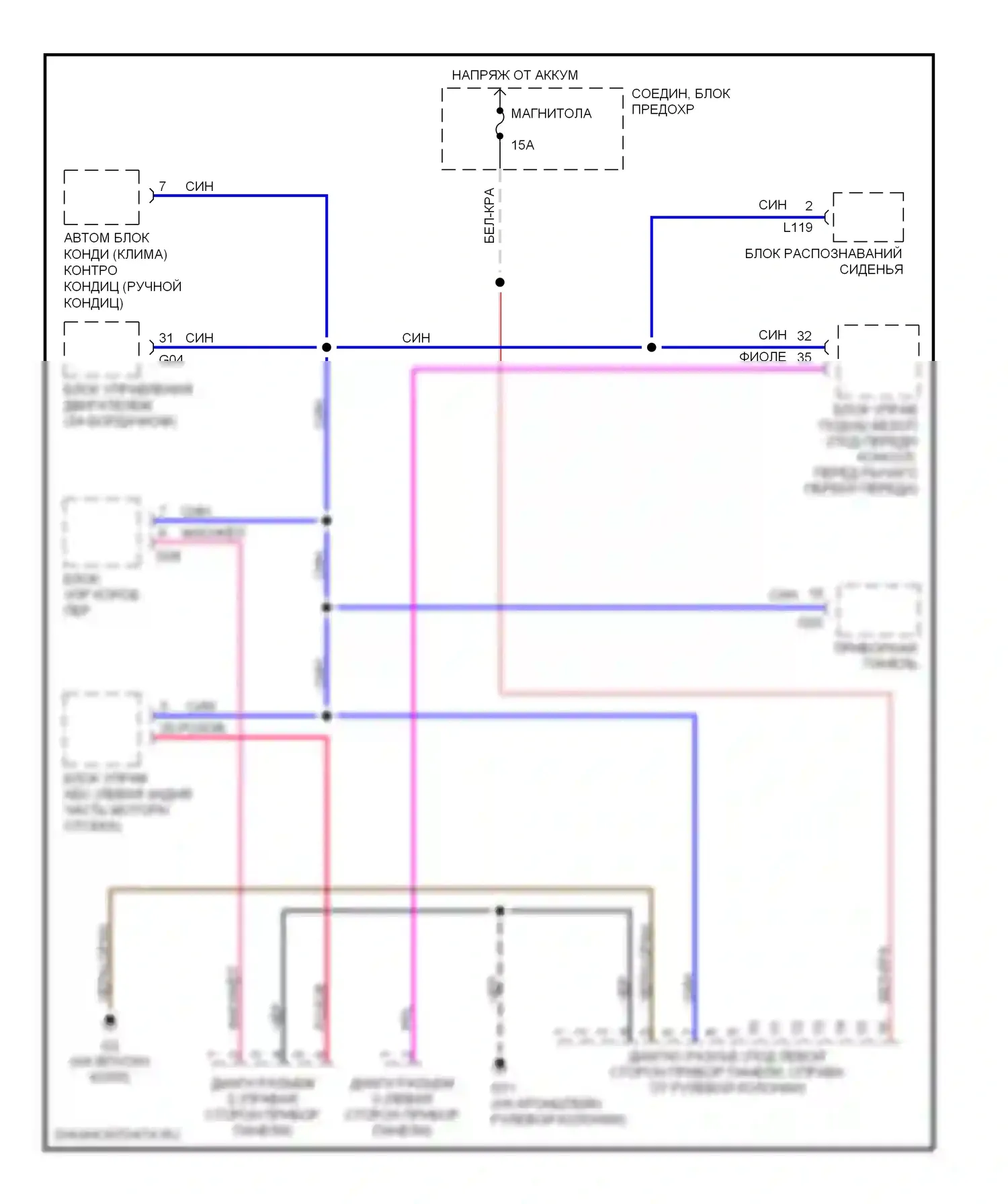 Aerio Suzuki I (2001-2007): Can шина электросхема 