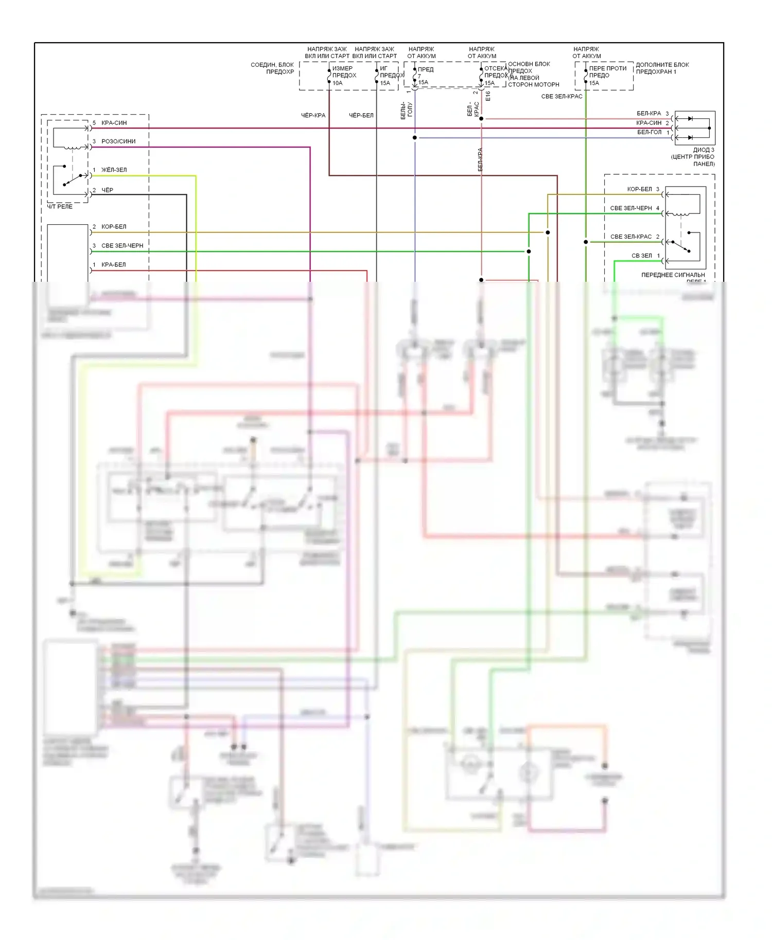 Aerio Suzuki I (2001-2007): Электросхема фар 