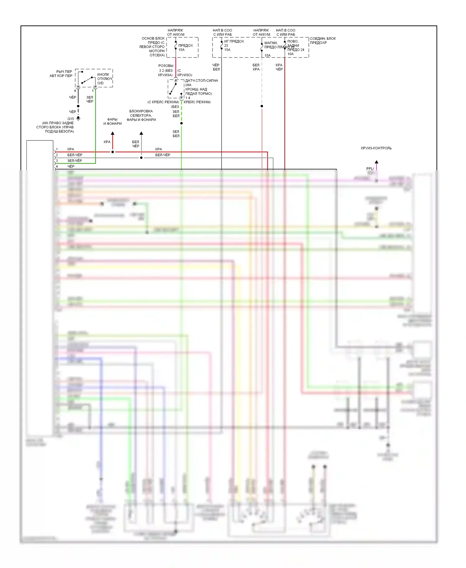Aerio Suzuki I (2001-2007): Электросхема коробки передач 
