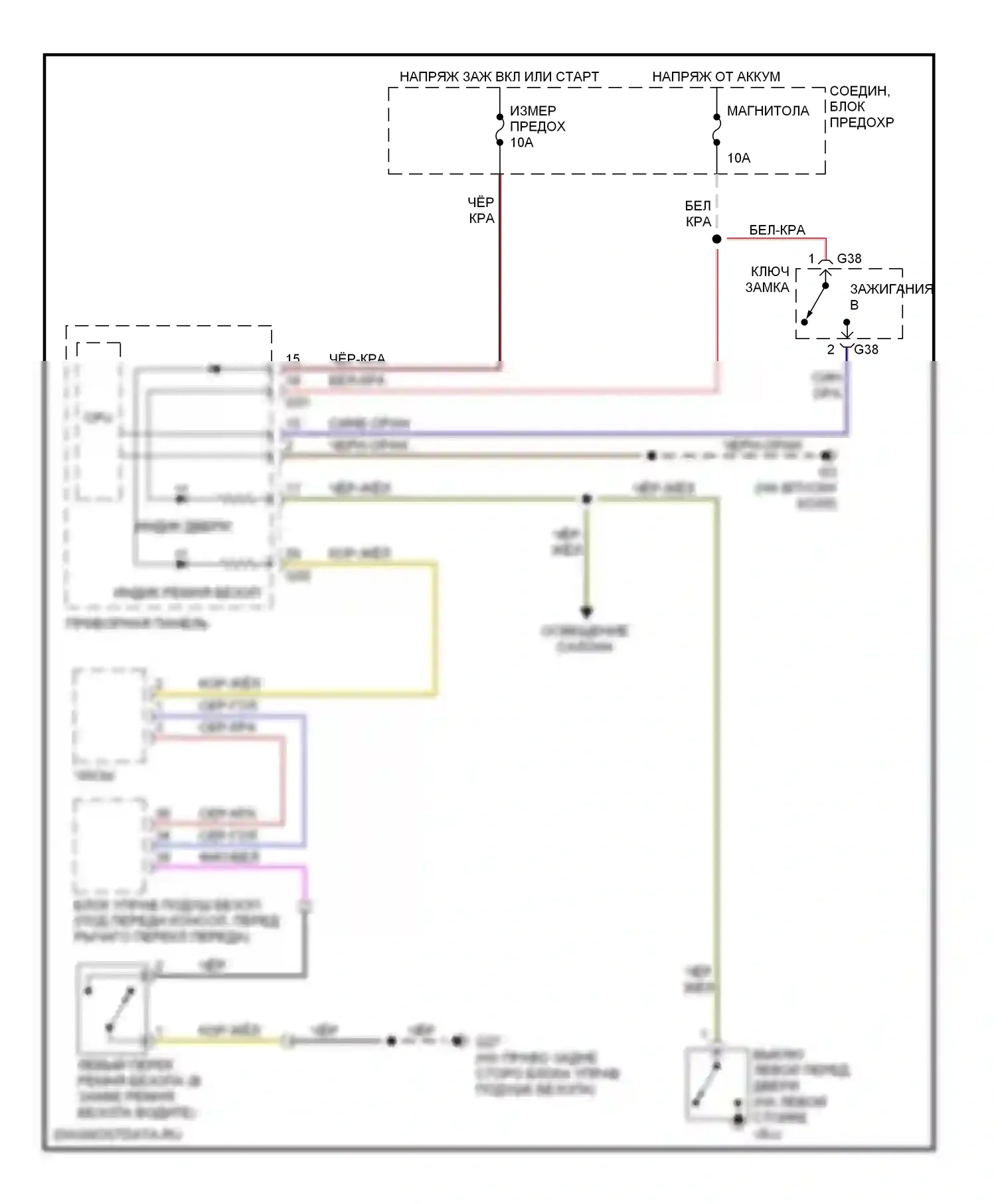 Aerio Suzuki I (2001-2007): Электросхема помощников водителя 