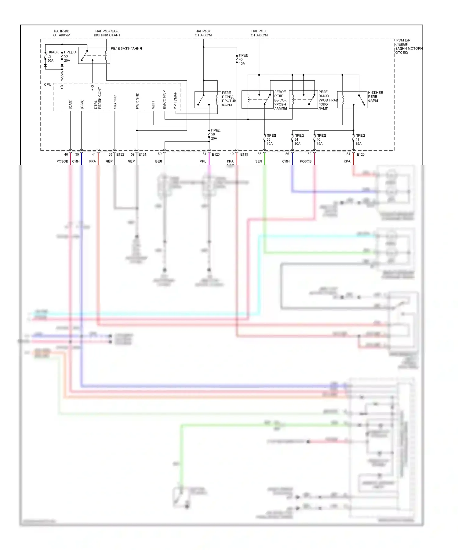 Equator Suzuki I (2008-2012): Электросхема фар, с дрелью (2 из 2) 