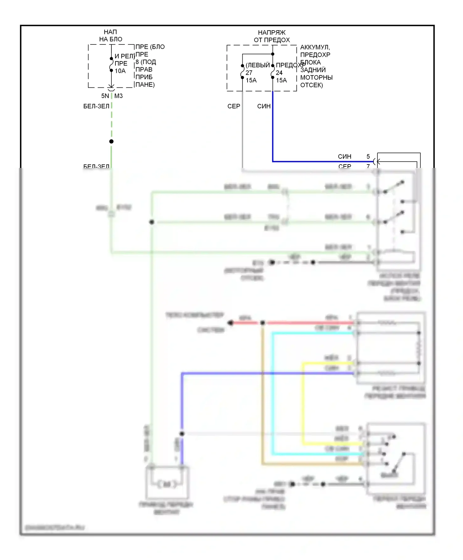 Equator Suzuki I (2008-2012): Электросхема нагревателя 