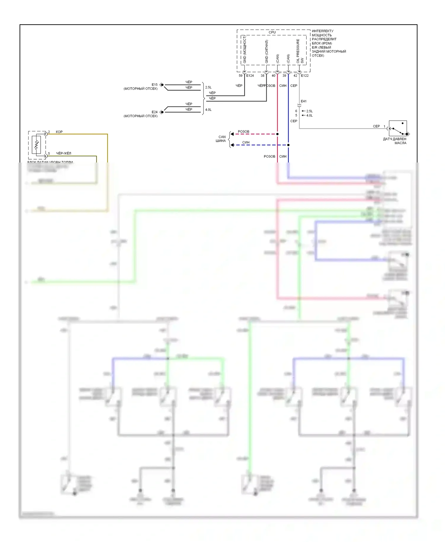 Equator Suzuki I (2008-2012): Электросхема приборной панели (2 из 2) 
