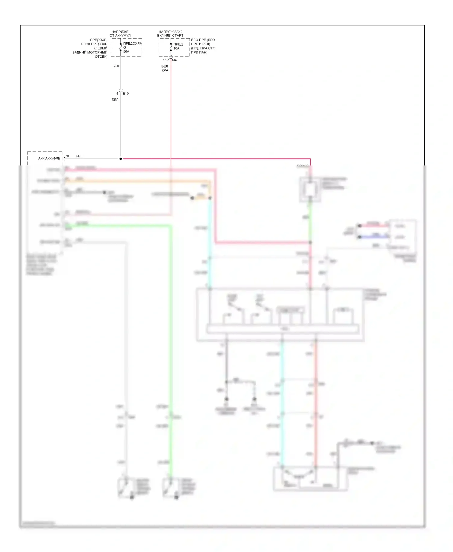 Equator Suzuki I (2008-2012): Электросхема складной крыши/люка 