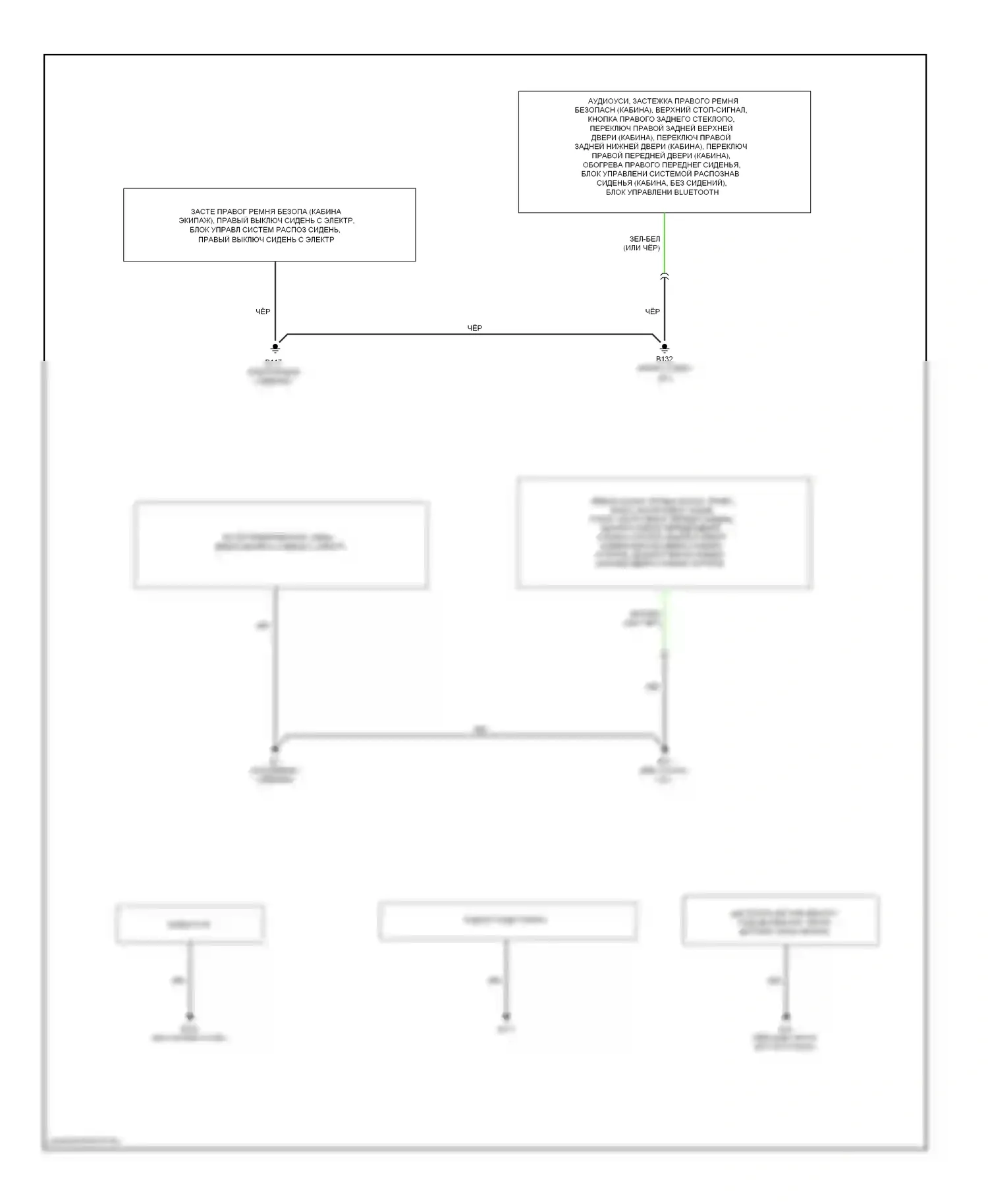 Equator Suzuki I (2008-2012): Электросхема разводки массы (2 из 2) 