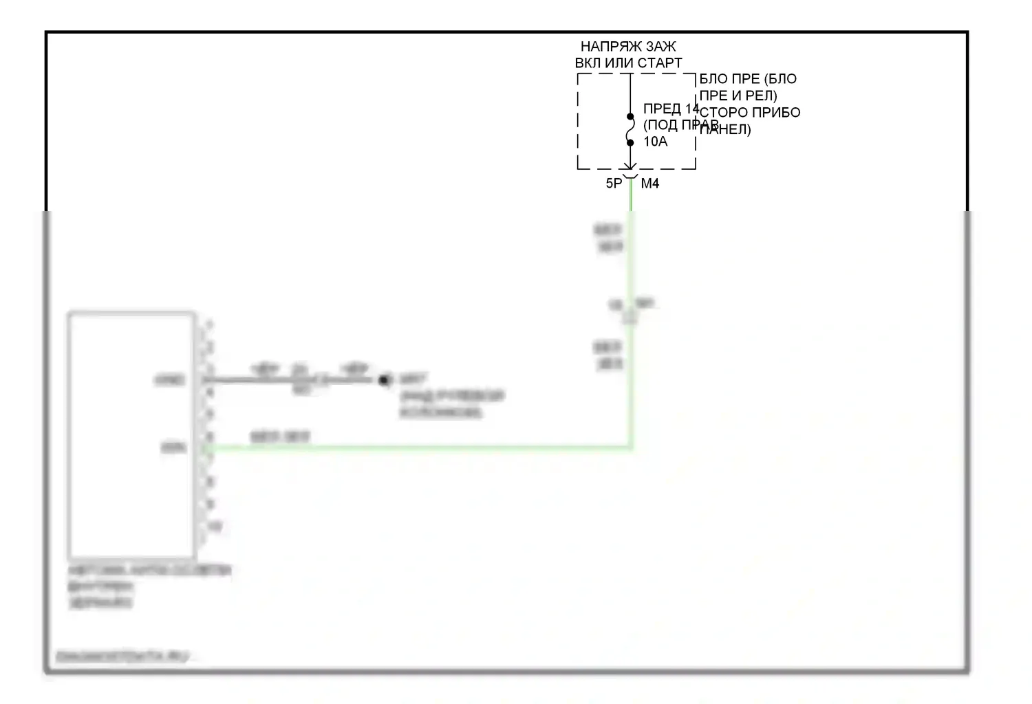 Equator Suzuki I (2008-2012): Электросхема автоматического дневного/ночного зеркала 