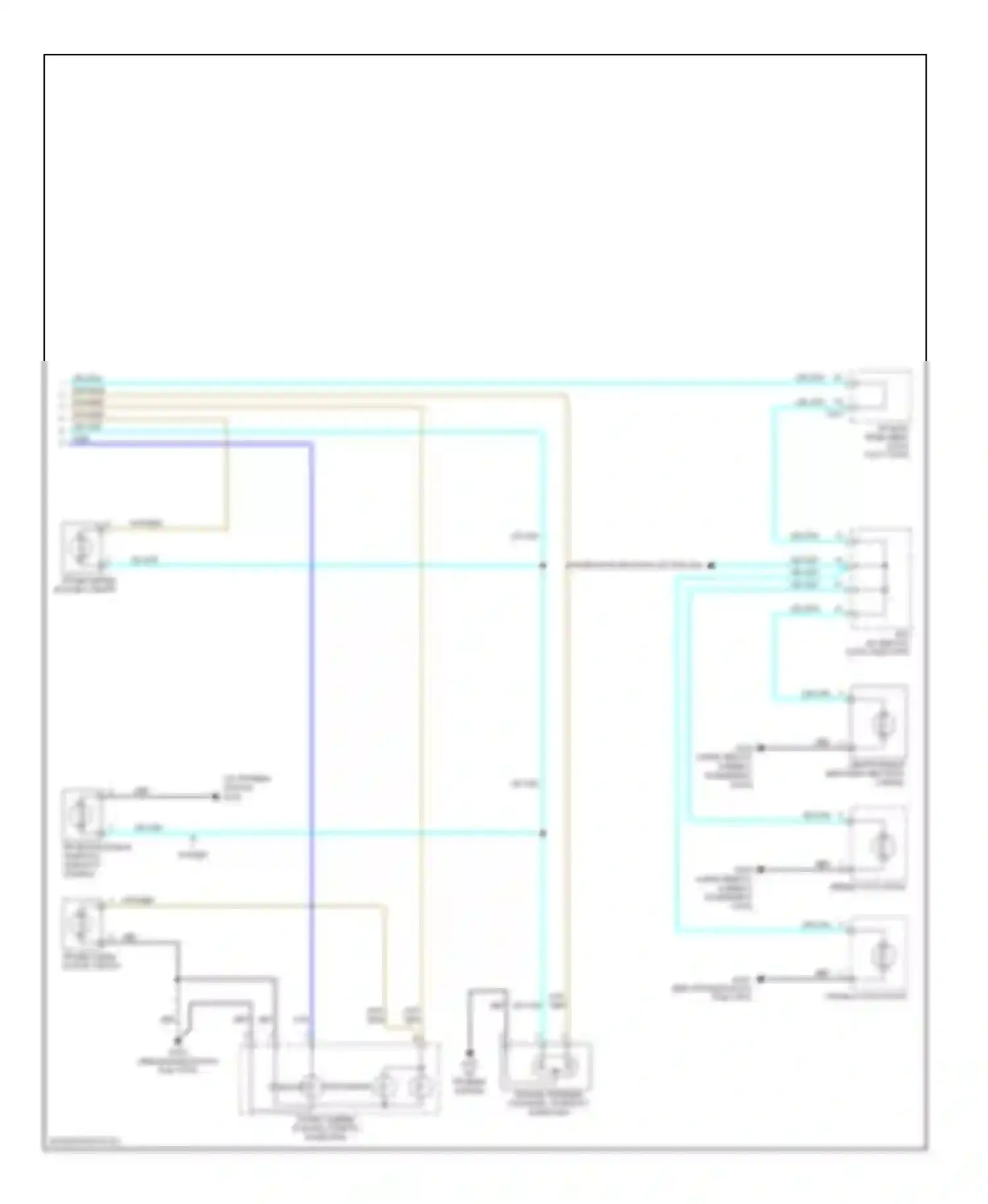 Forenza Suzuki I (2003-2008): Электросхема фар и фонарей, вагон (2 из 2) 