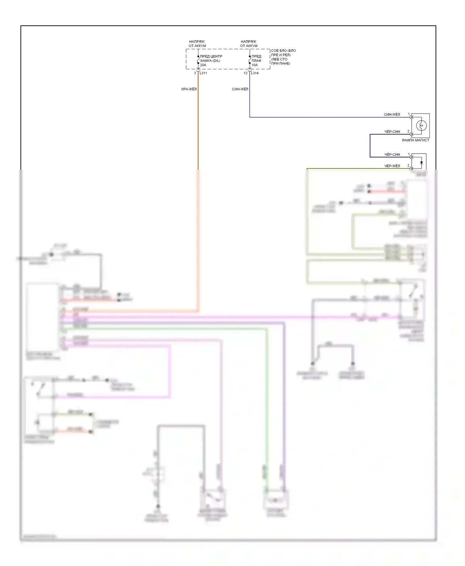 Kizashi Suzuki I (2009-2014): Электросхема открытия багажника и лючка топливного бака 