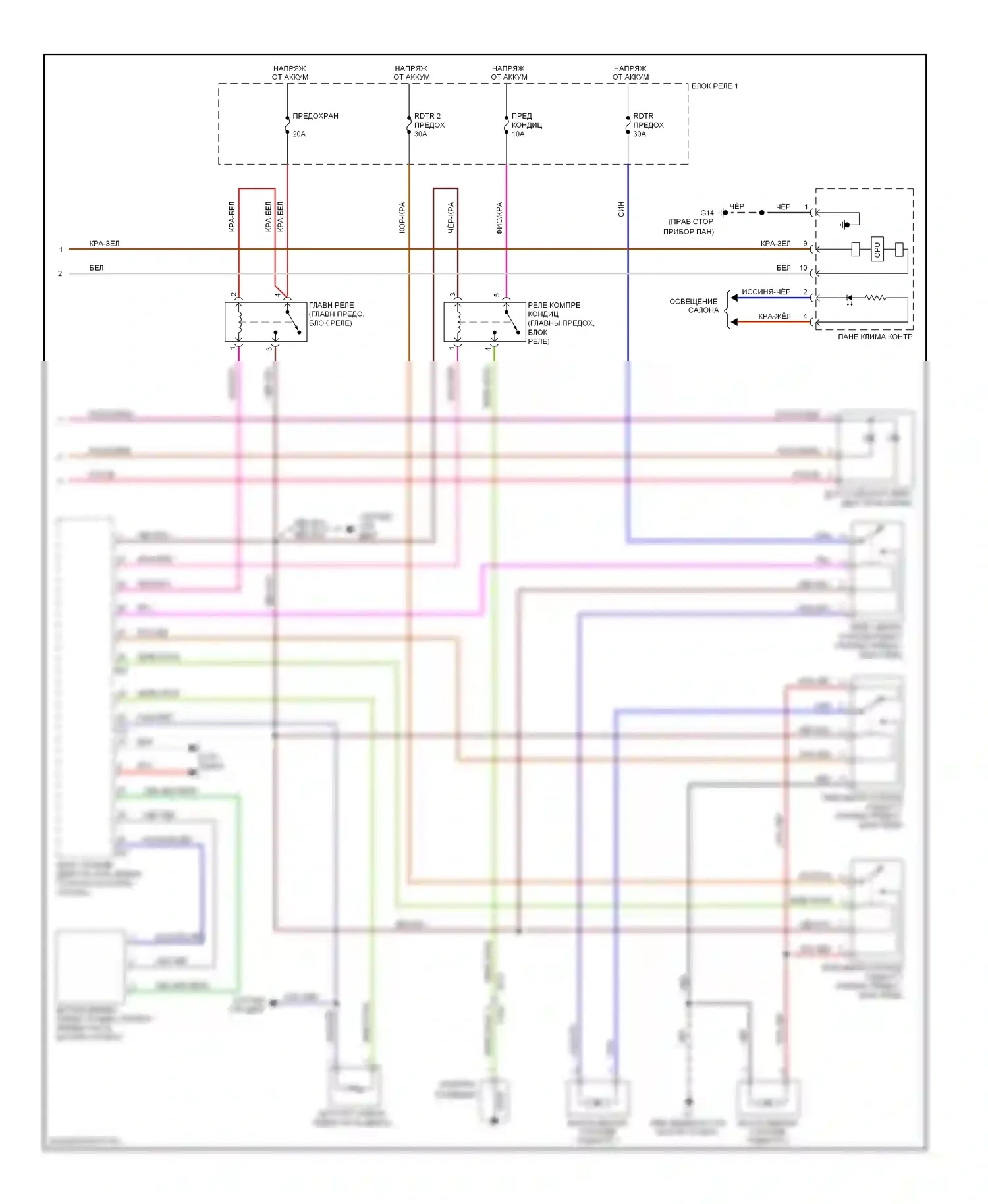 Kizashi Suzuki I (2009-2014): Электросхема климат контроля (3 из 3) 