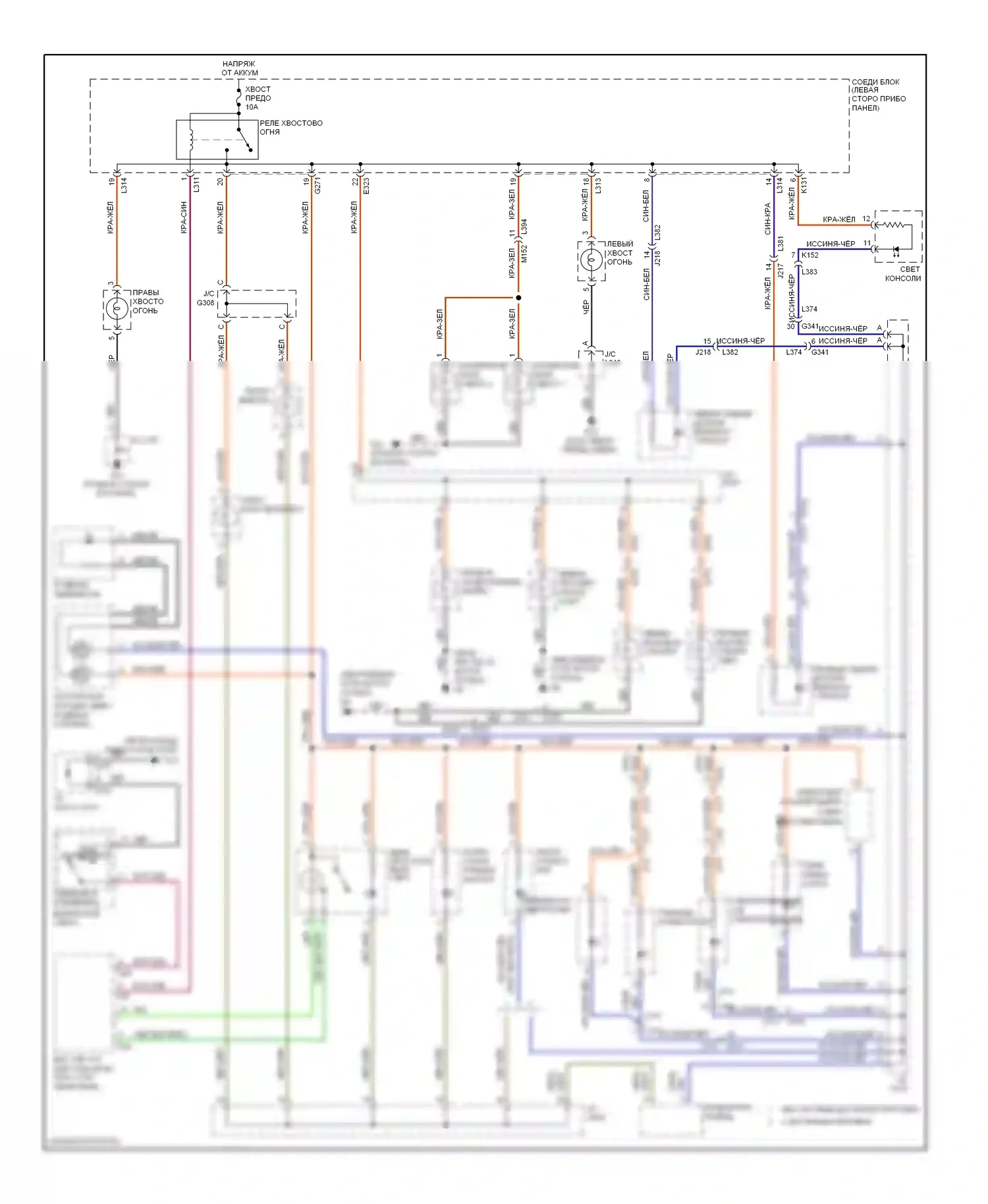Kizashi Suzuki I (2009-2014): Электросхема подсветки приборной панели 