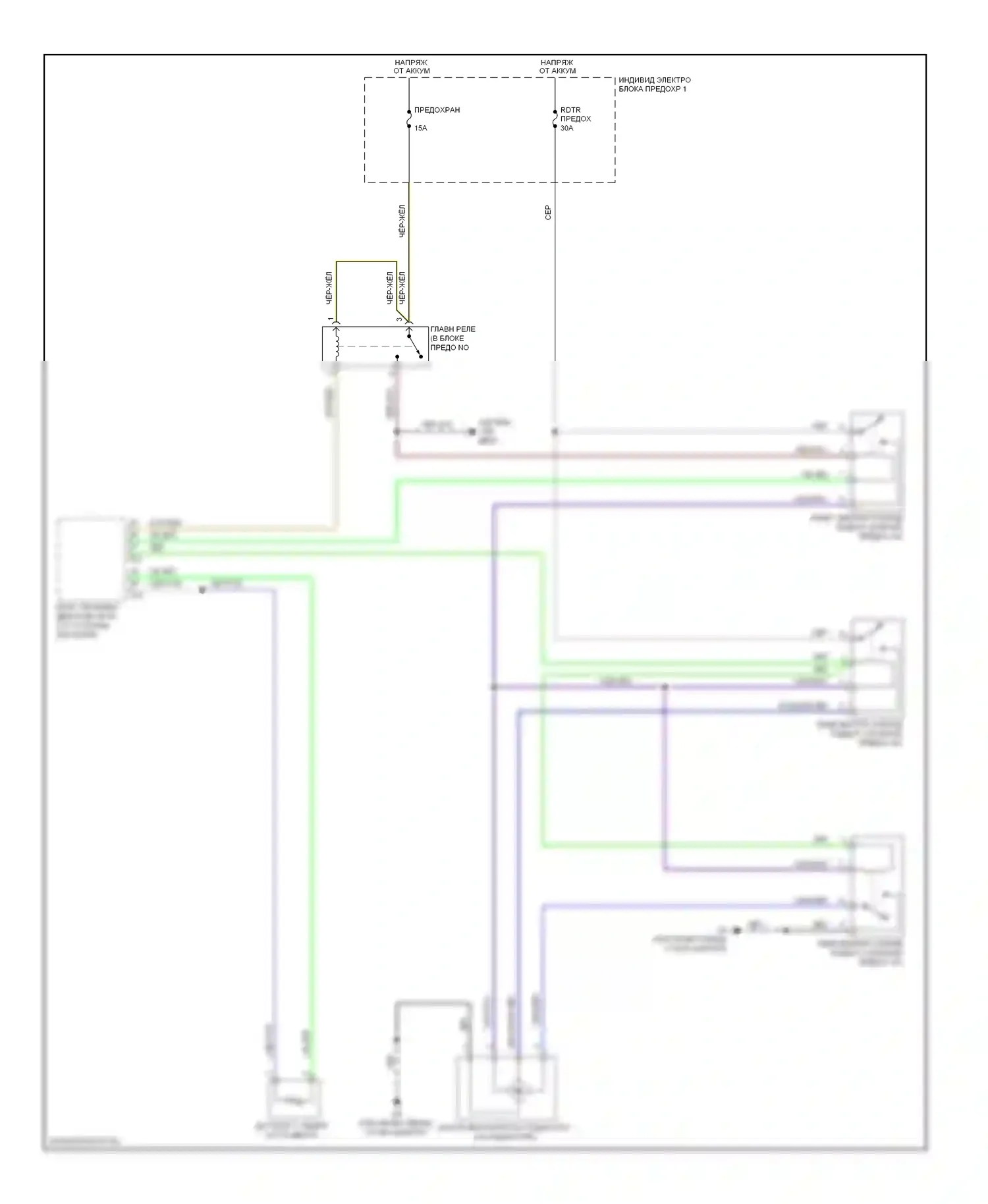 SX4 Suzuki I рестайлинг (2009-2014): Электросхема вентилятора охлаждения 
