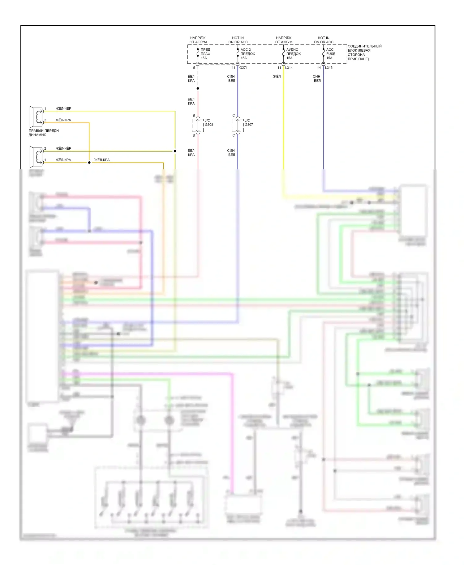 SX4 Suzuki I (2006-2009): Электросхема магнитолы 