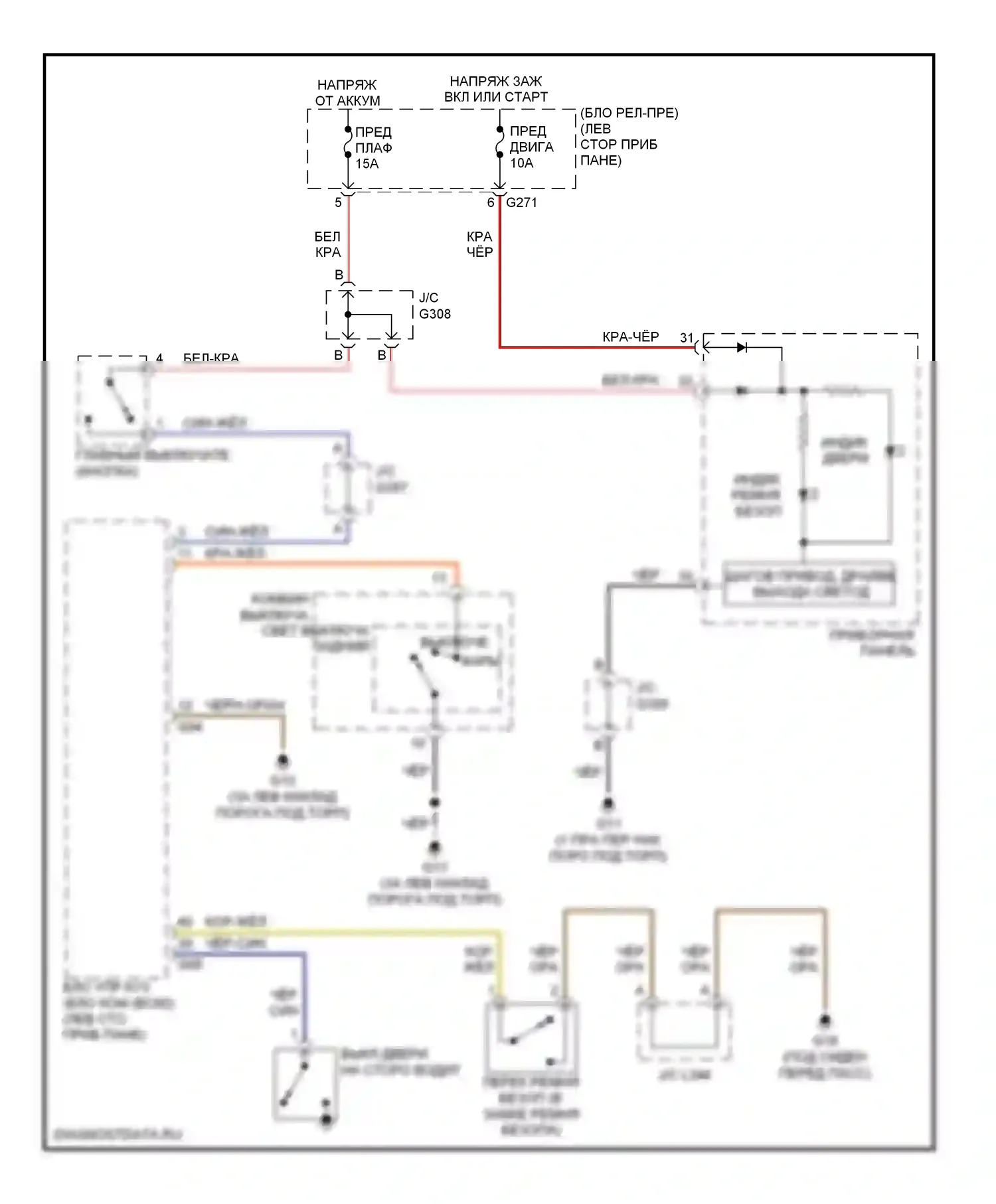 SX4 Suzuki I (2006-2009): Электросхема утора 