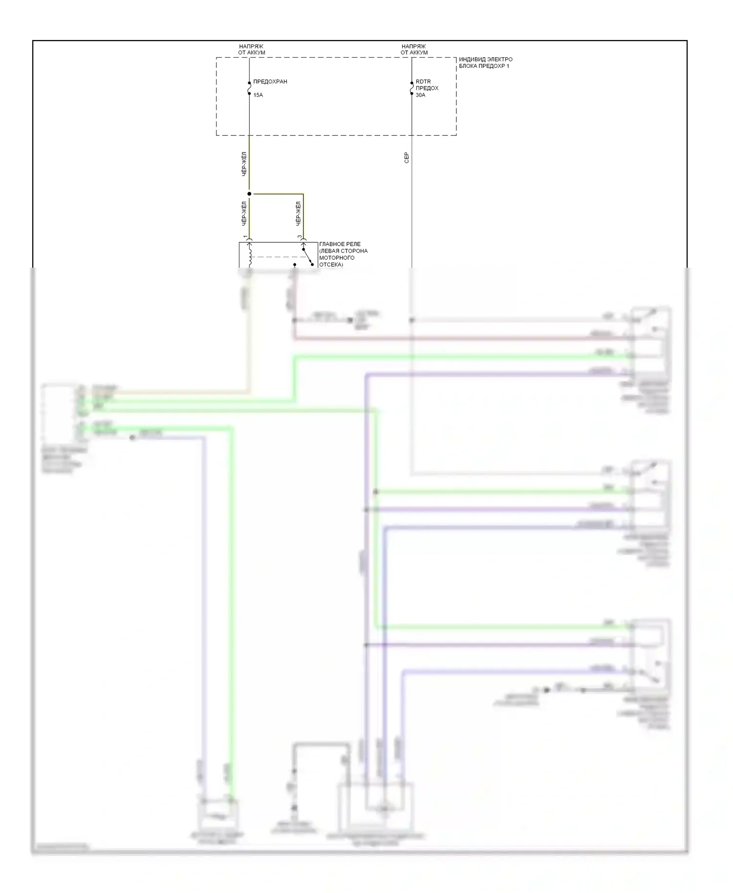 SX4 Suzuki I (2006-2009): Электросхема вентилятора охлаждения 