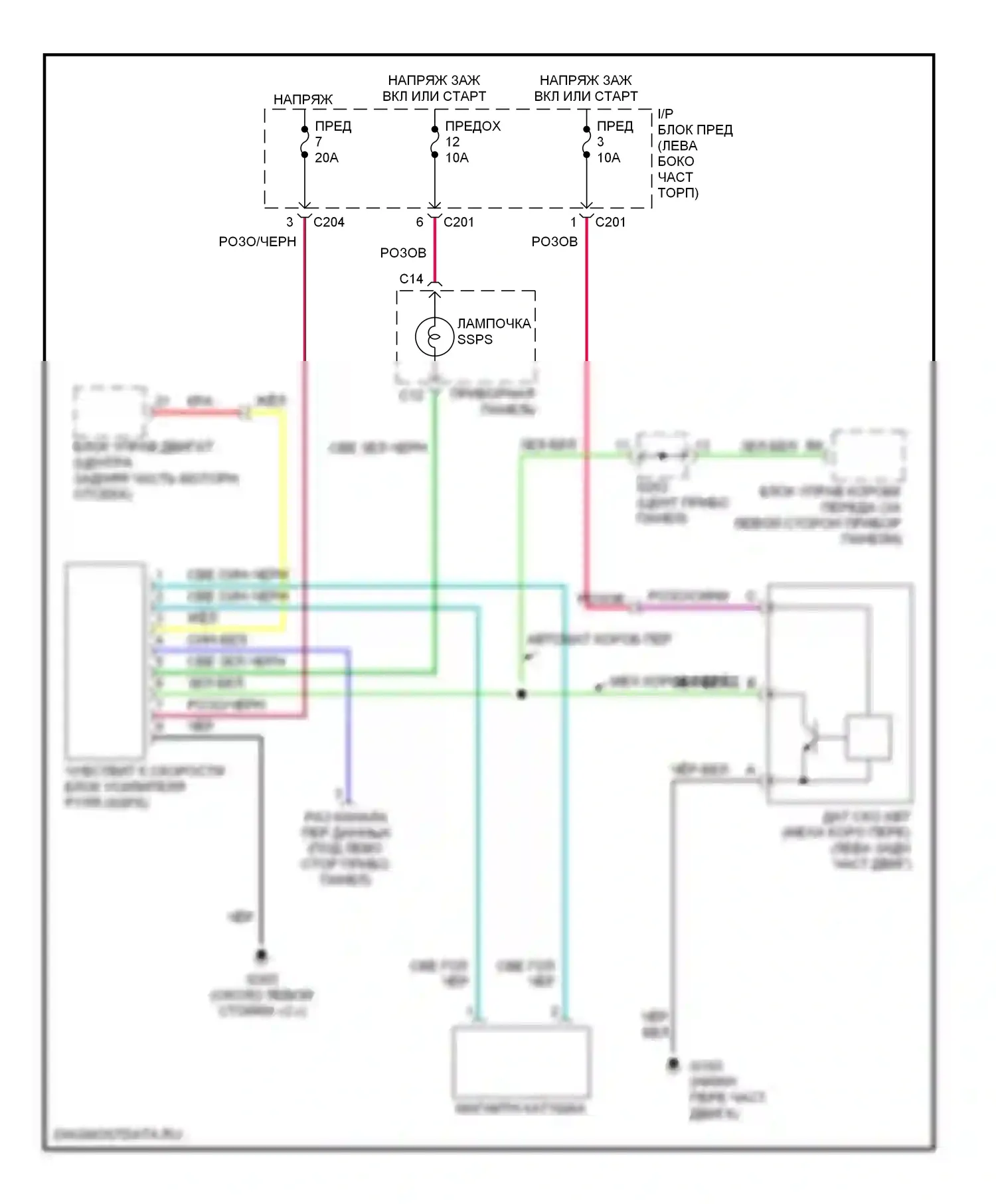 Verona Suzuki I (2003-2006): Электросхема электроусилителя руля 