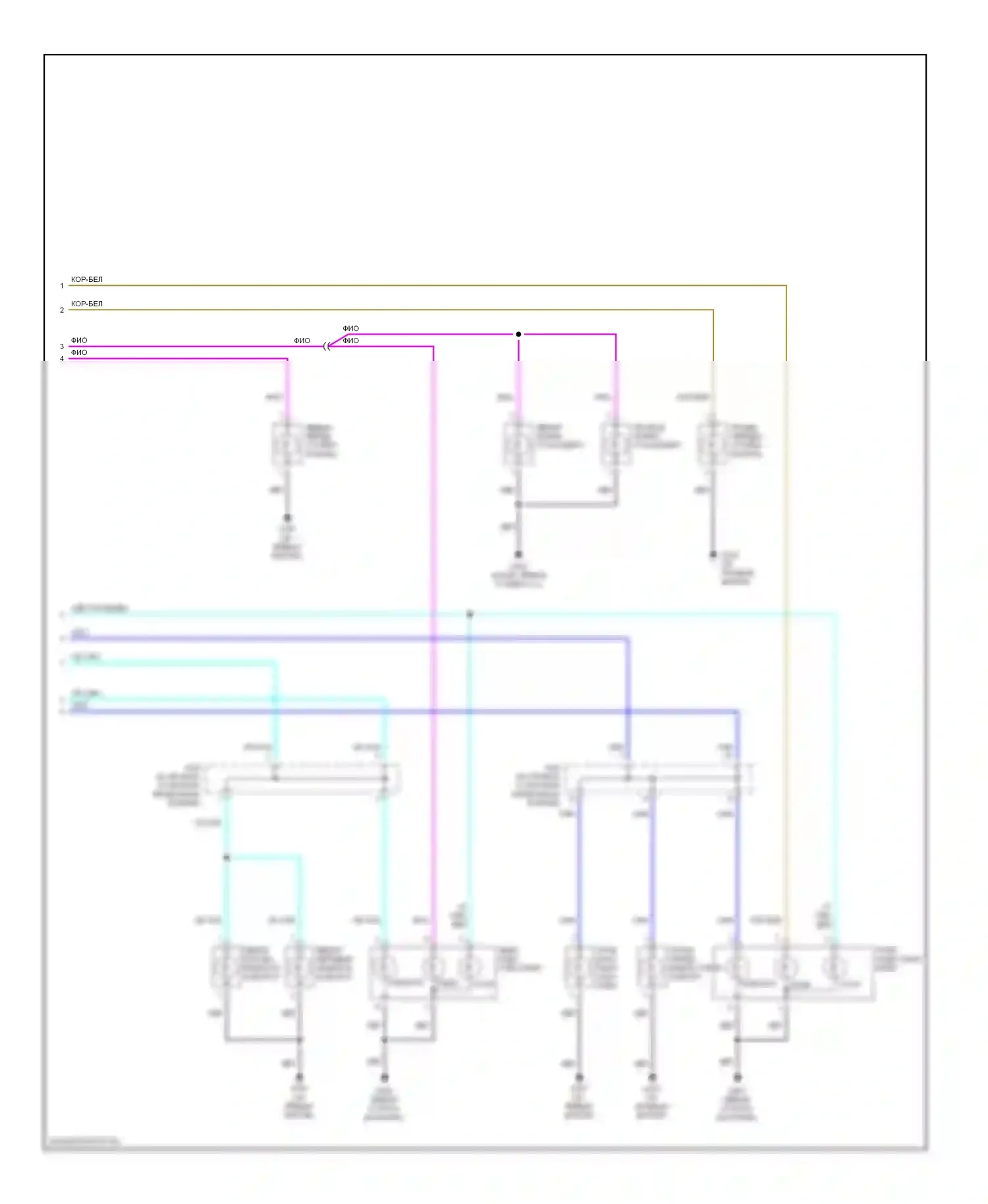 Verona Suzuki I (2003-2006): Электросхема фар и фонарей (2 из 2) 