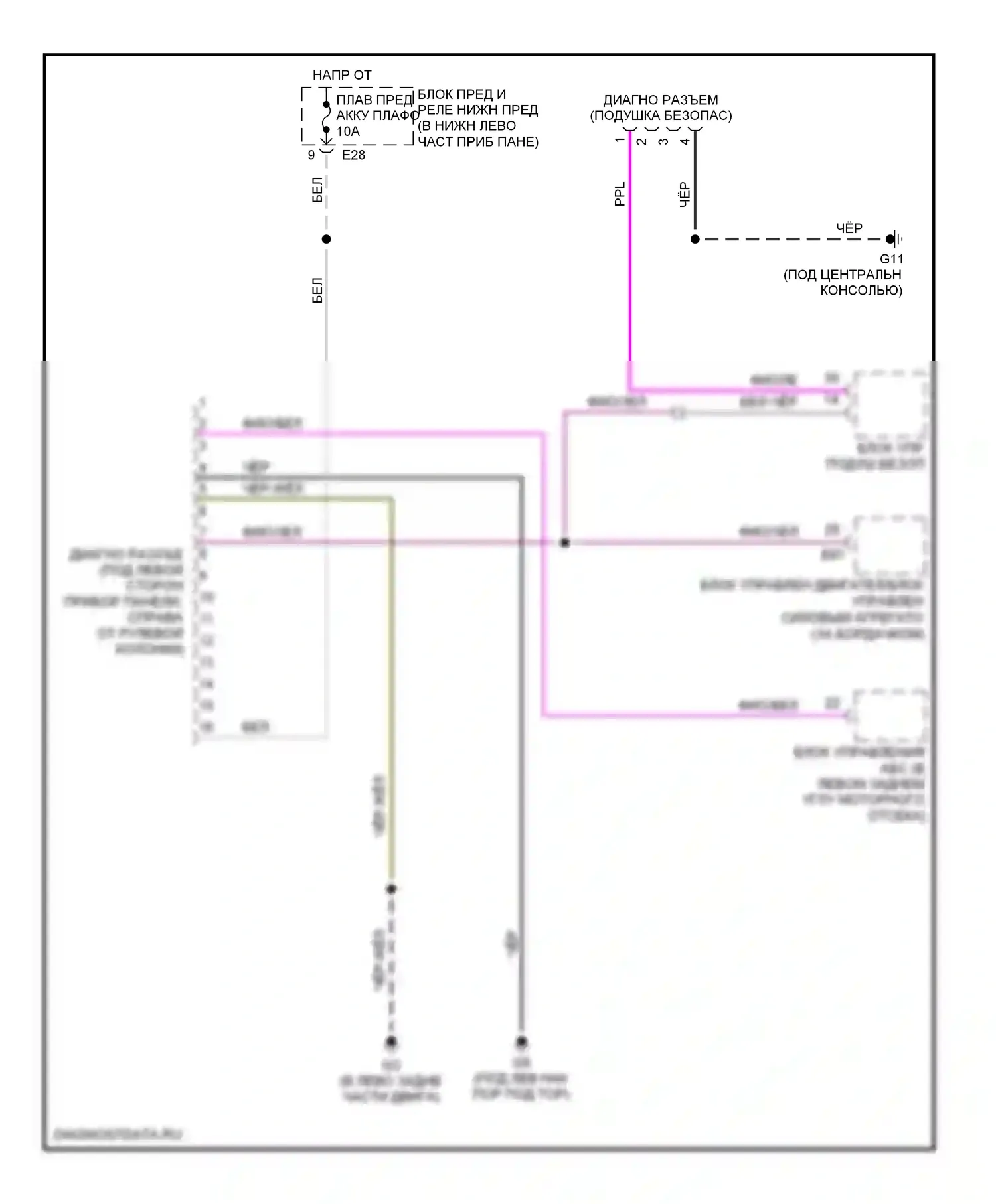 Vitara Suzuki I (1988-2006): Can шина электросхема 