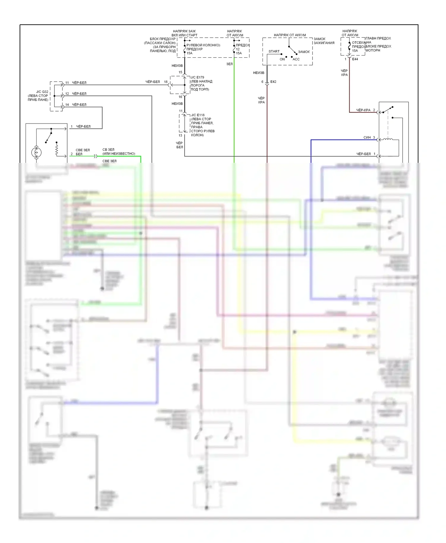 X-90 Suzuki I (1995-2000): Электросхема круиз-контроля 