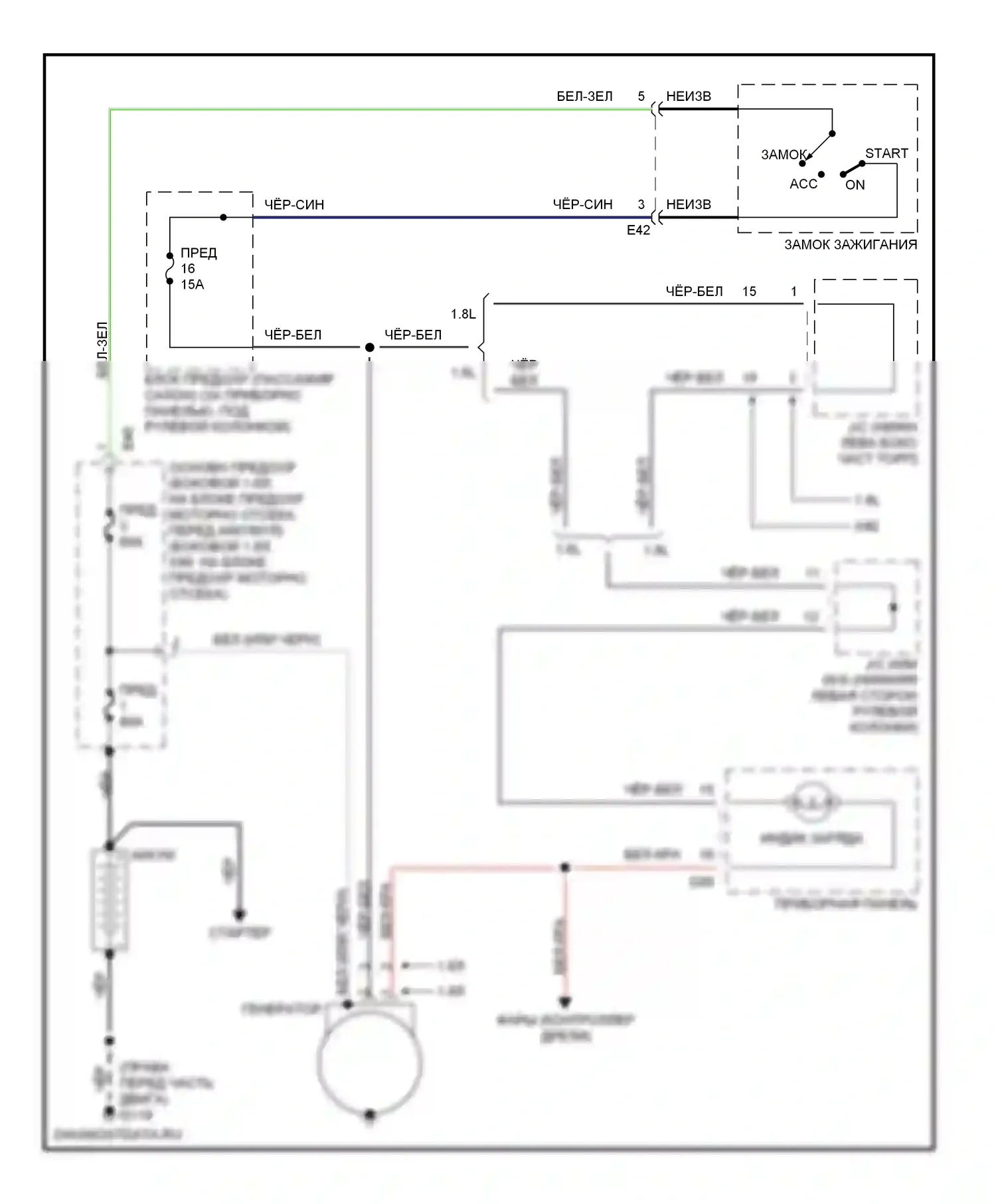 X-90 Suzuki I (1995-2000): Электросхема генератора 