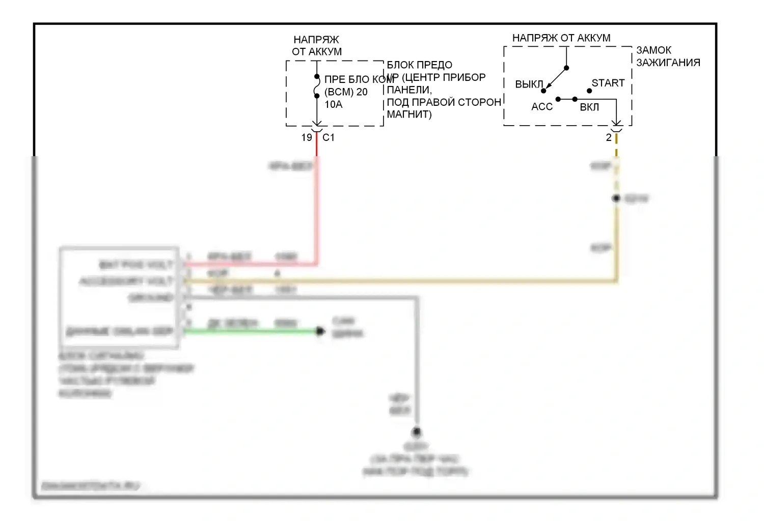 XL7 Suzuki I (1998-2009): Электросхема иммобилайзера 