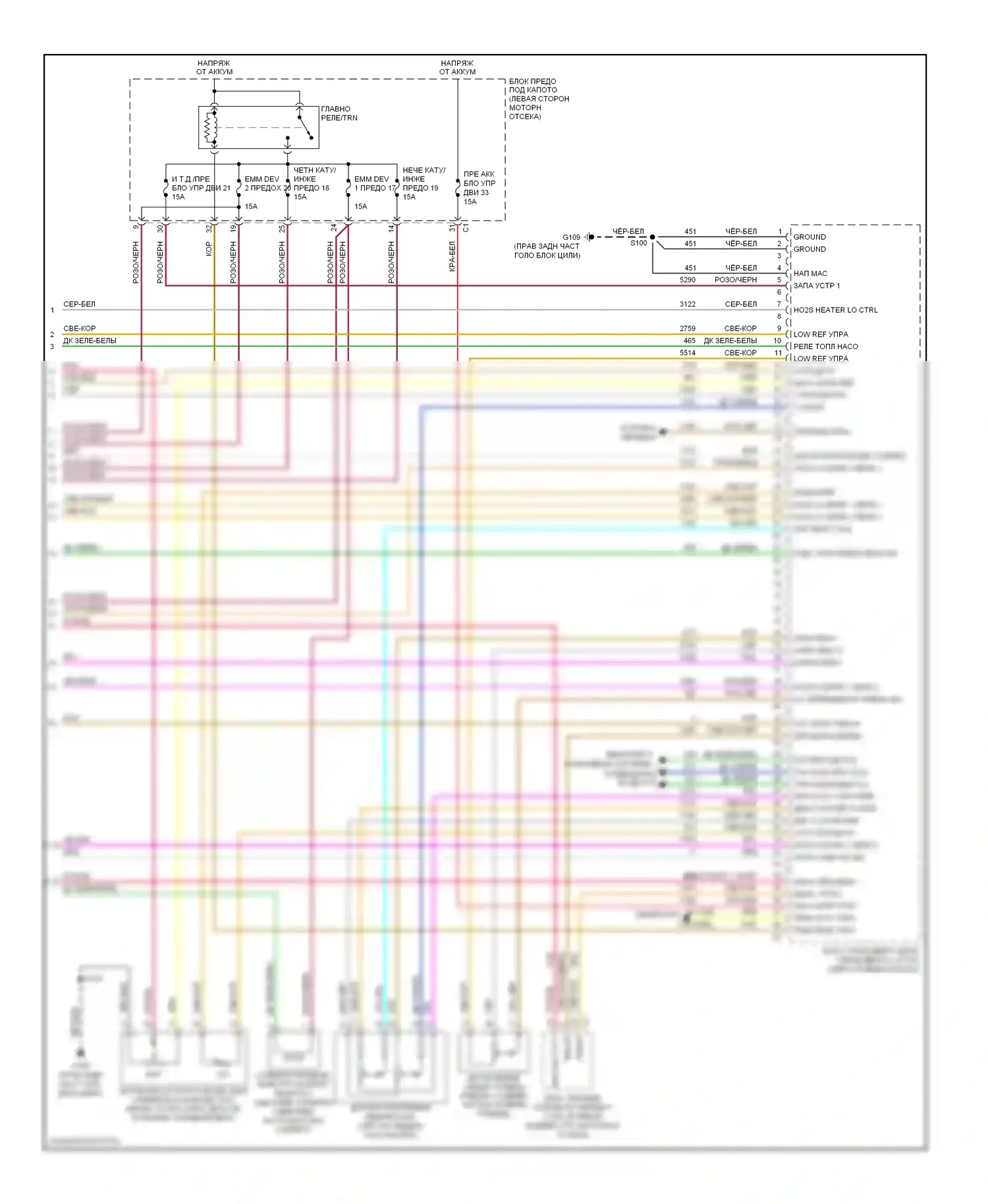XL7 Suzuki II (2006-2009): Электросхема двигателя 3.6л (4 из 4) 