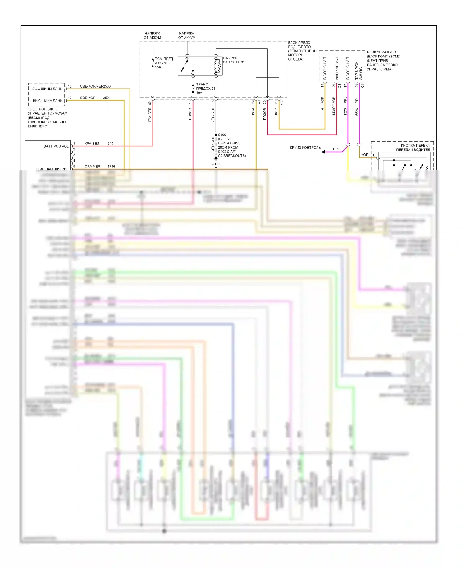 XL7 Suzuki II (2006-2009): Электросхема автоматической коробки передач 
