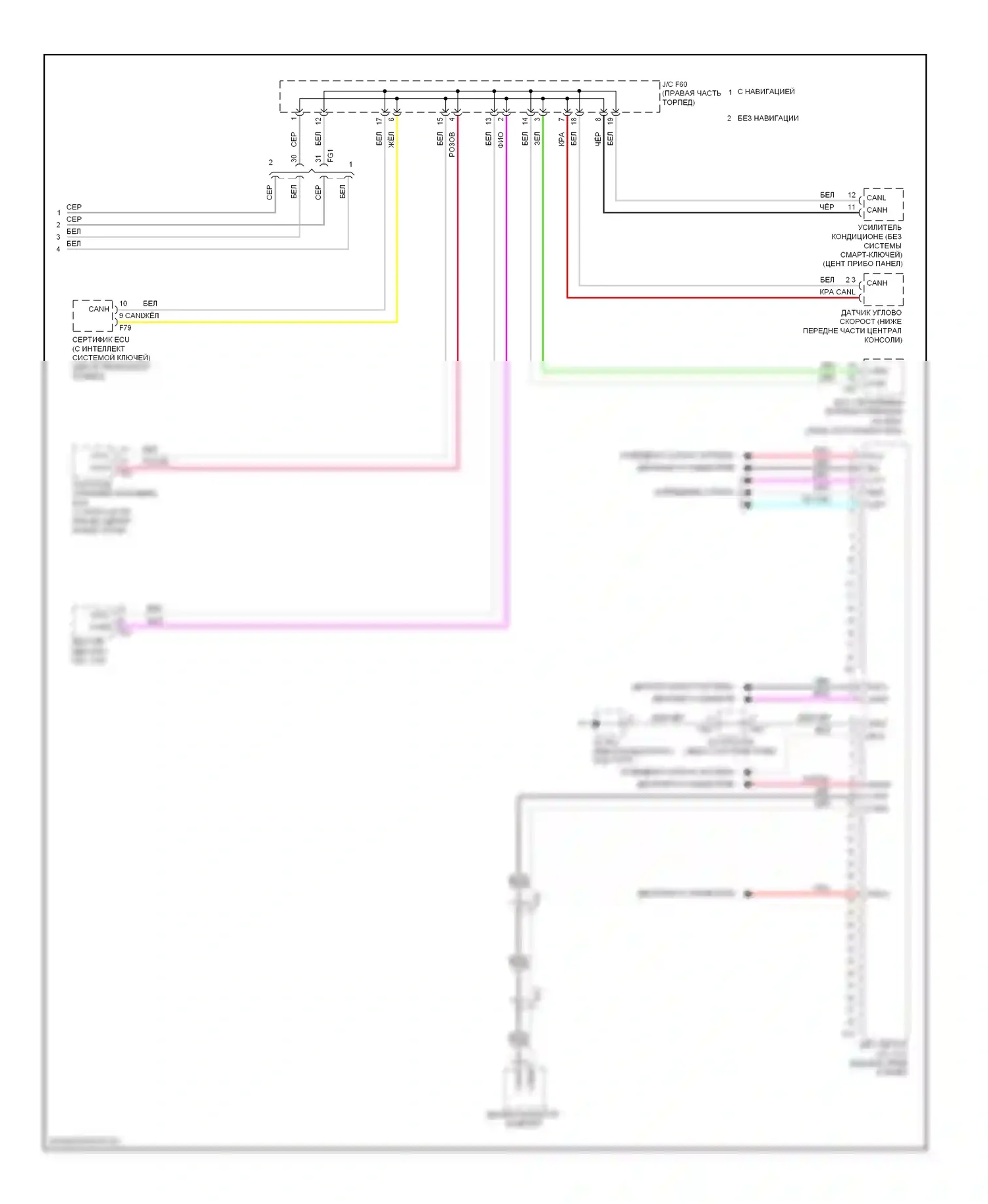 4Runner Toyota V (2009-2013): Электросхема блоков управления кузовом (2 из 2) 