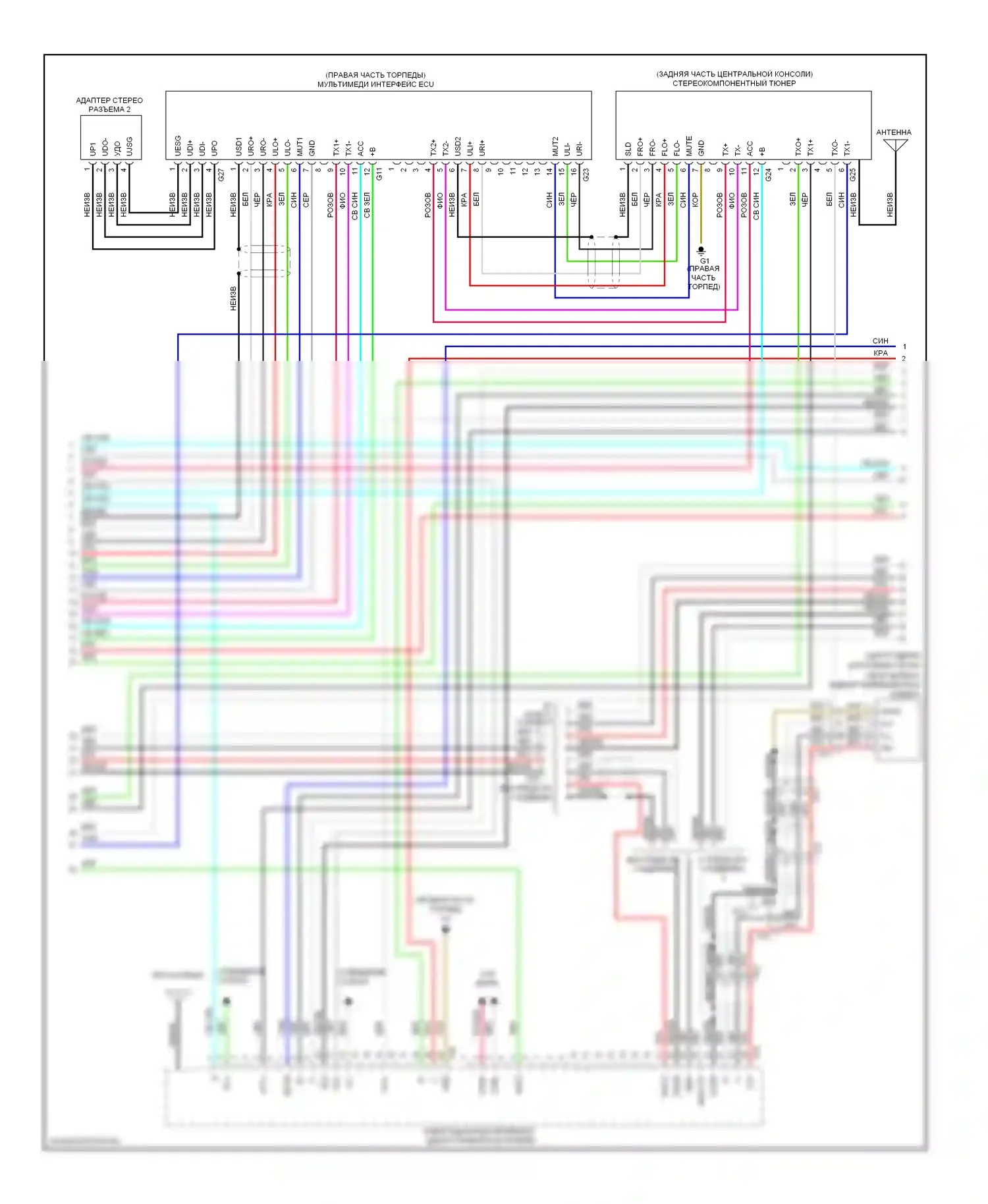 4Runner Toyota V (2009-2013): Магнитола, с навигацией, с отдельным усилителем (2 из 3) 