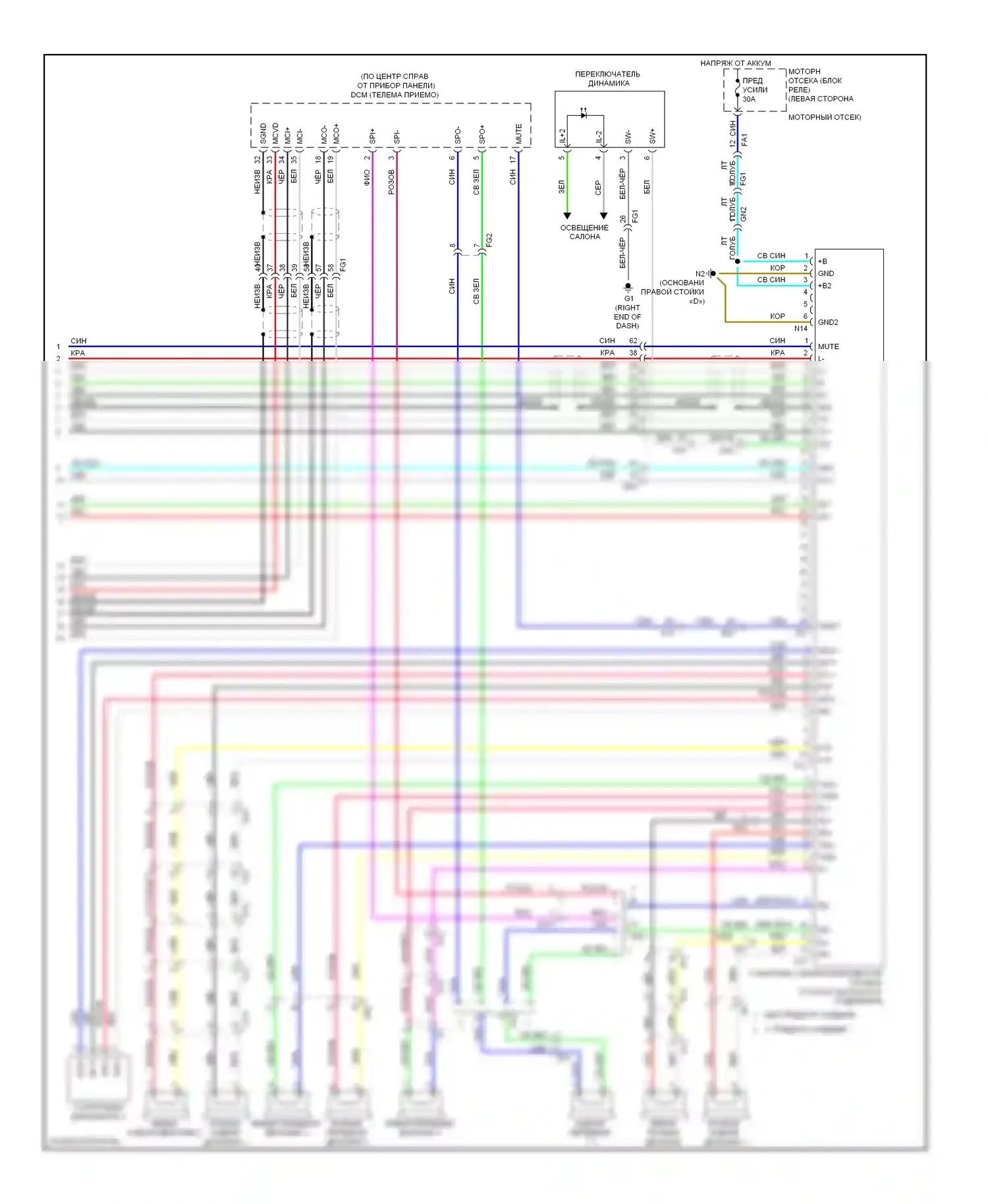 4Runner Toyota V (2009-2013): Магнитола, с навигацией, с отдельным усилителем (3 из 3) 