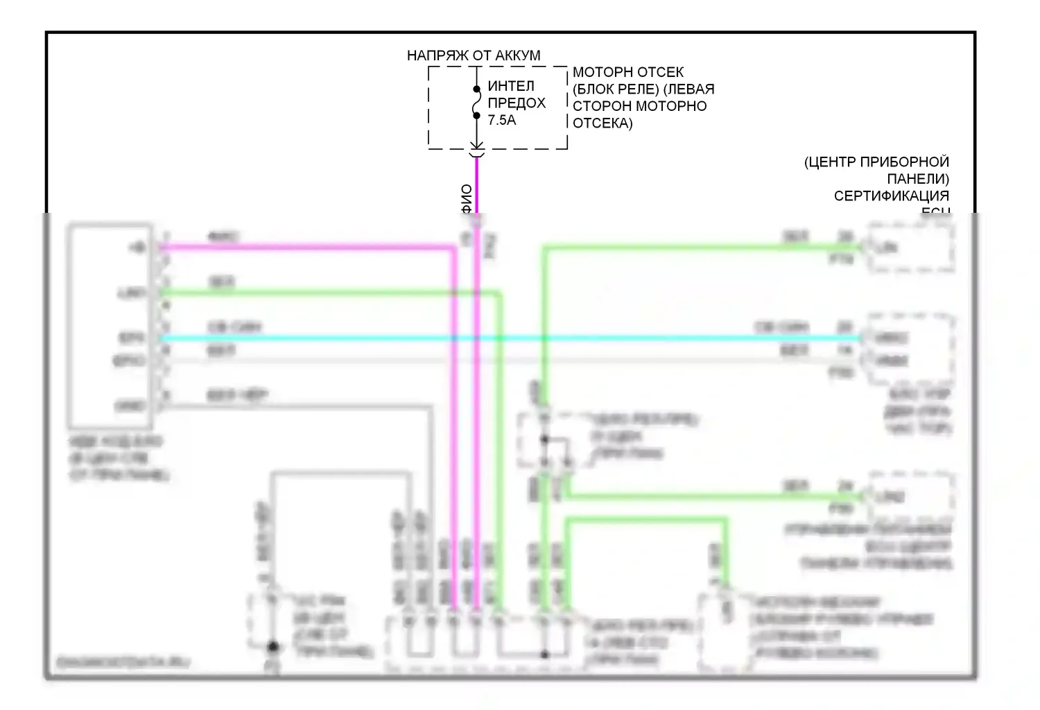 4Runner Toyota V (2009-2013): Электросхема иммобилайзера, с интеллектуальным ключом 