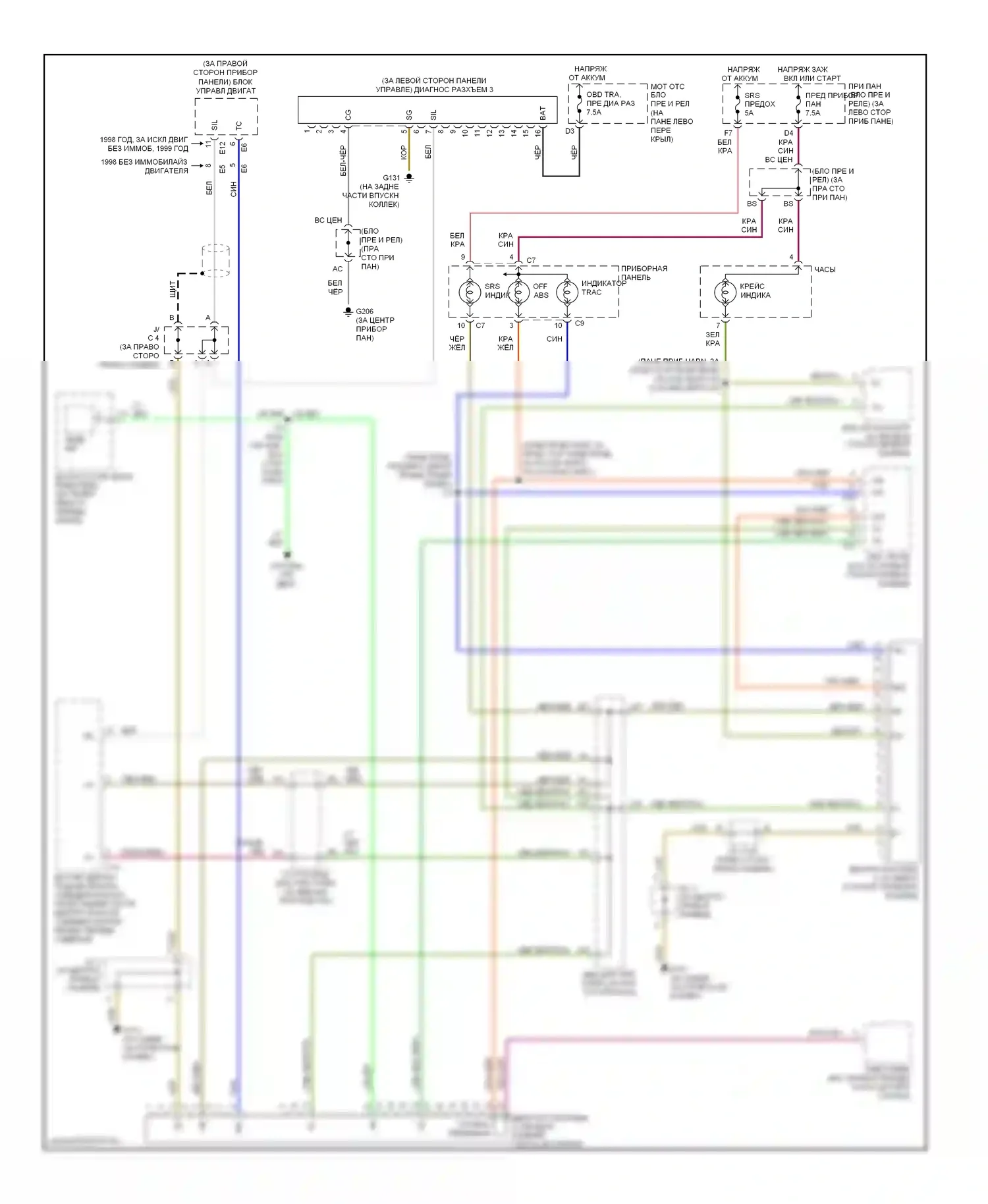 Avalon Toyota XX10 рестайлинг (1997-2000): Can шина с контролем тяги 