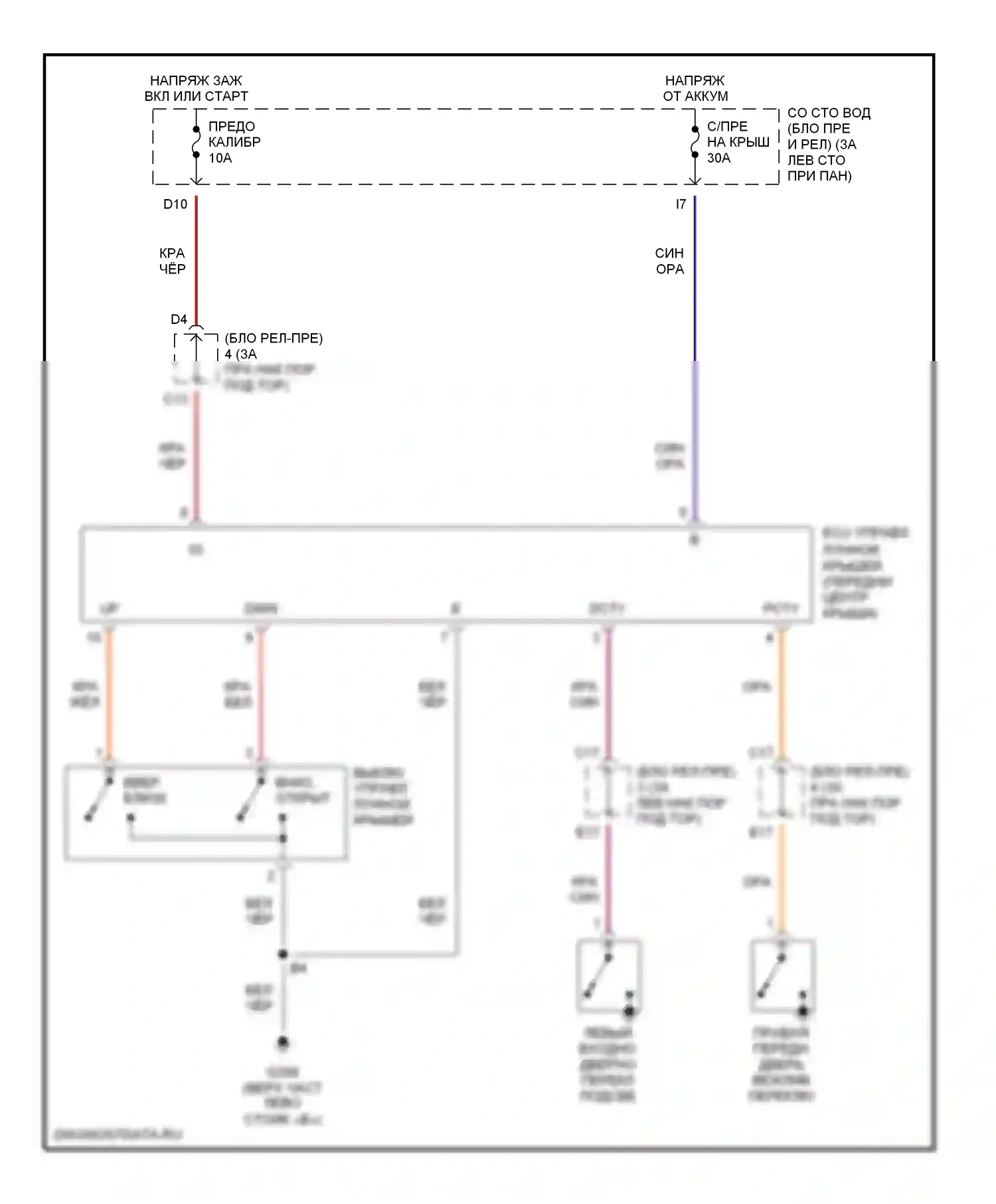 Avalon Toyota XX20 (1999-2002): Электросхема буровой вышки 