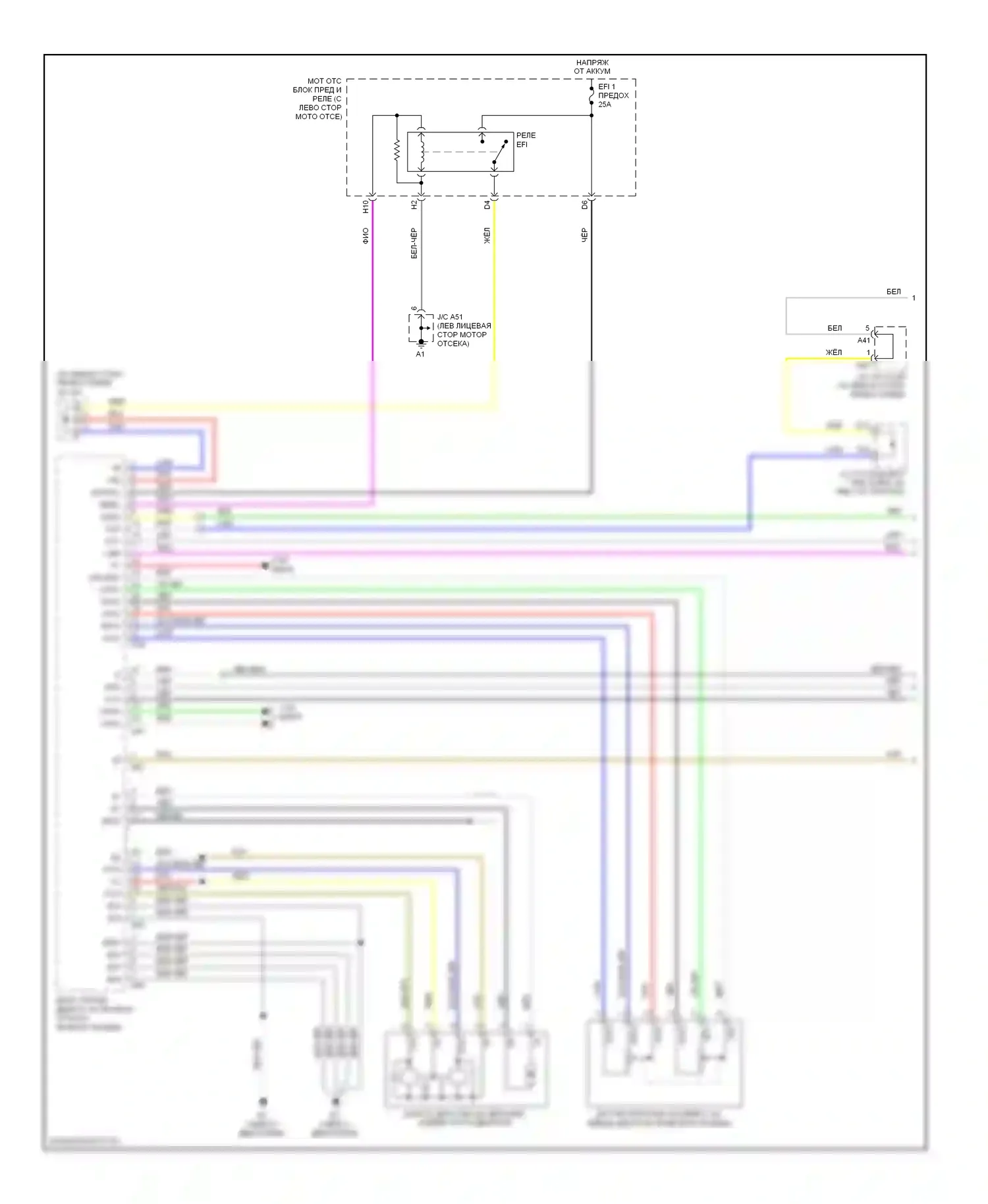 Avalon Toyota XX30 (2005-2007): Электросхема круиз-контроля (1 из 2) 