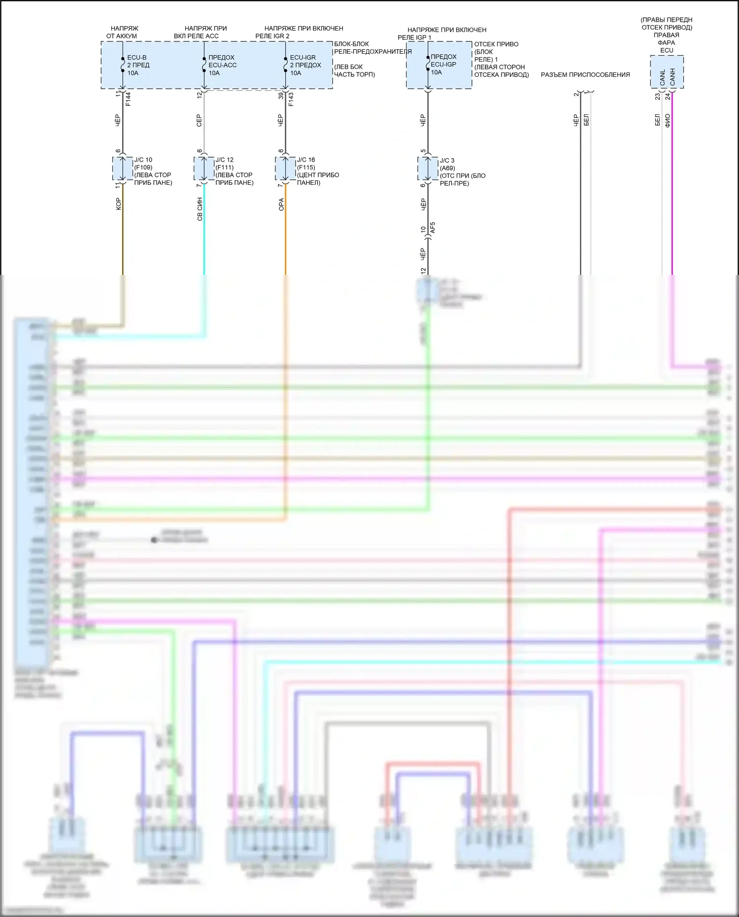 bZ4X Toyota I (2022-2024): Can шина электросхема (1 из 7) 