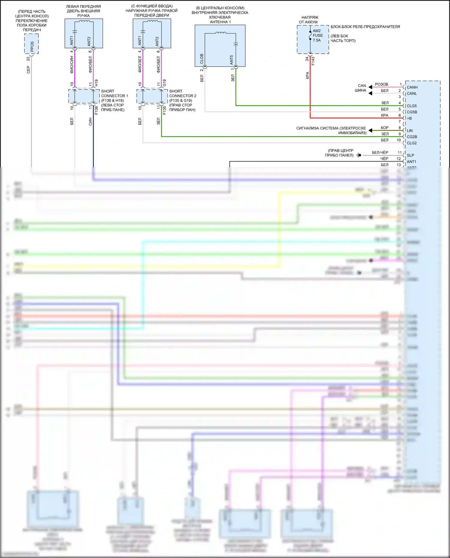 bZ4X Toyota I (2022-2024): Электросхема с защитой от взлома, с системой интеллектуальных ключей (5 из 5) 