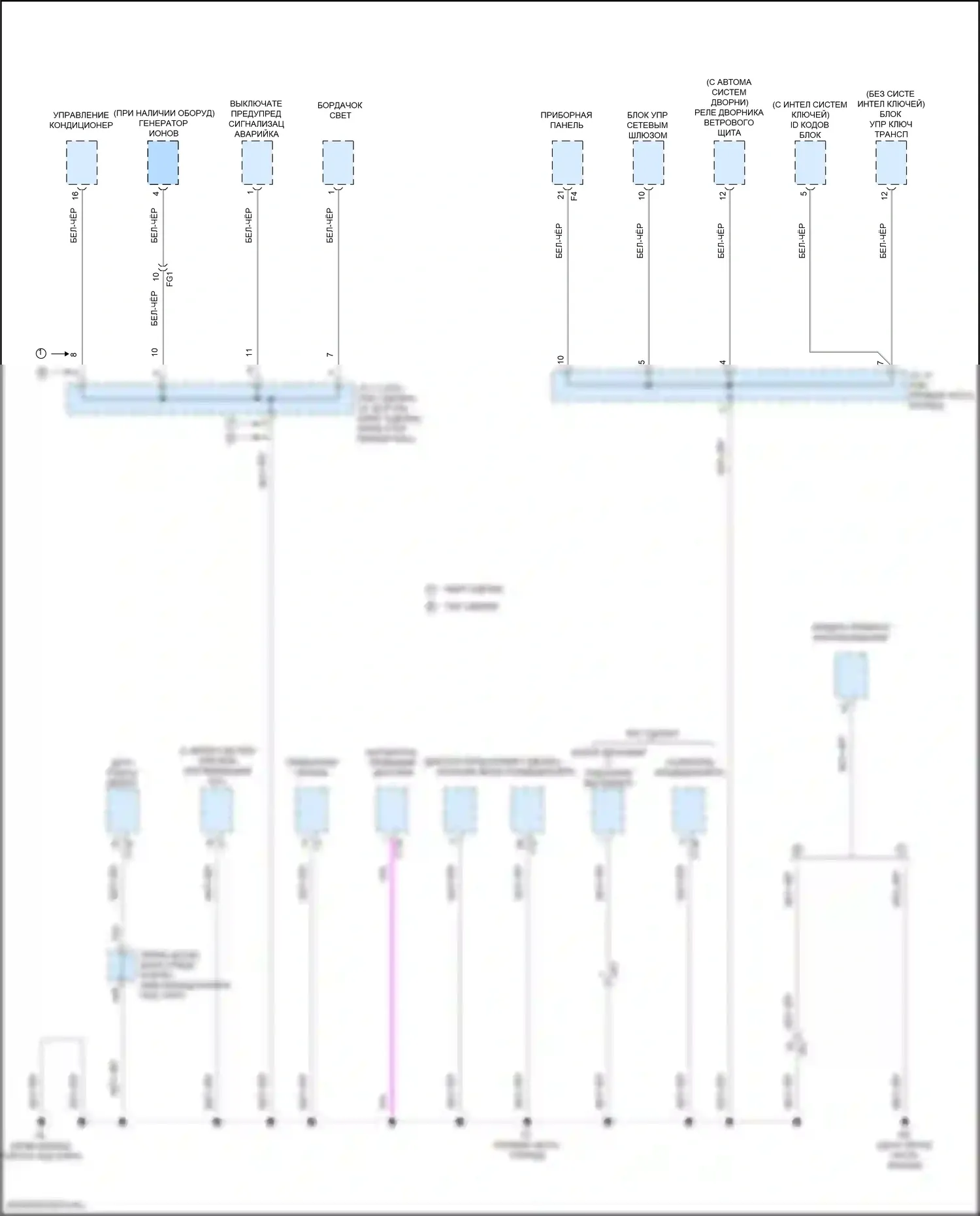 C-HR Toyota I рестайлинг (2019-2023): Электросхема разводки массы (6 из 6) 