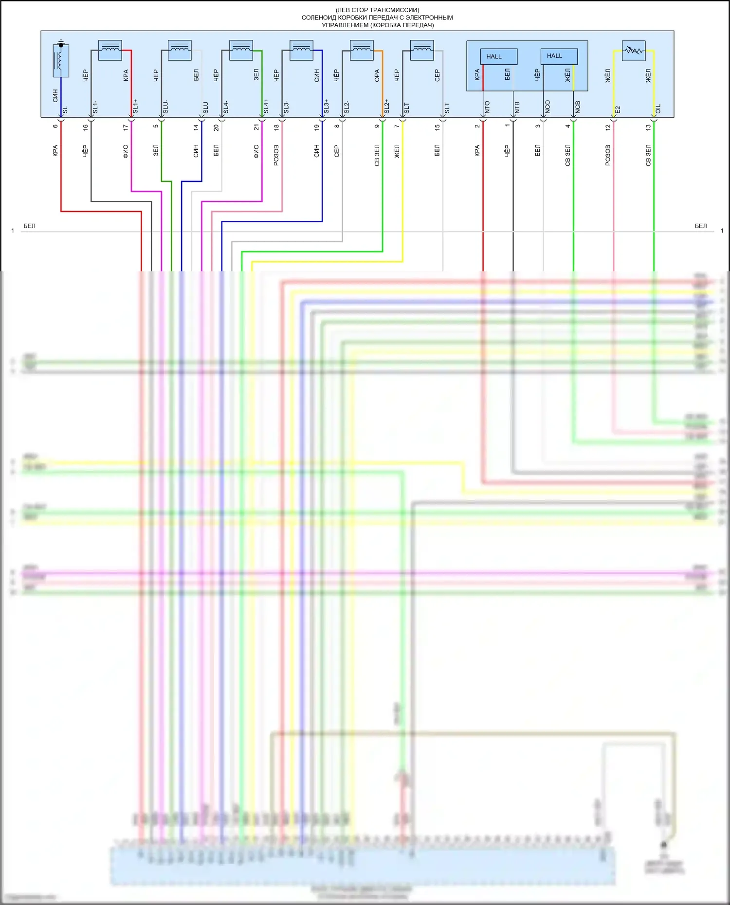Camry US Market Toyota XV50 рестайлинг (2014-2017): Электросхема двигателя 2.5l (3 из 6) 