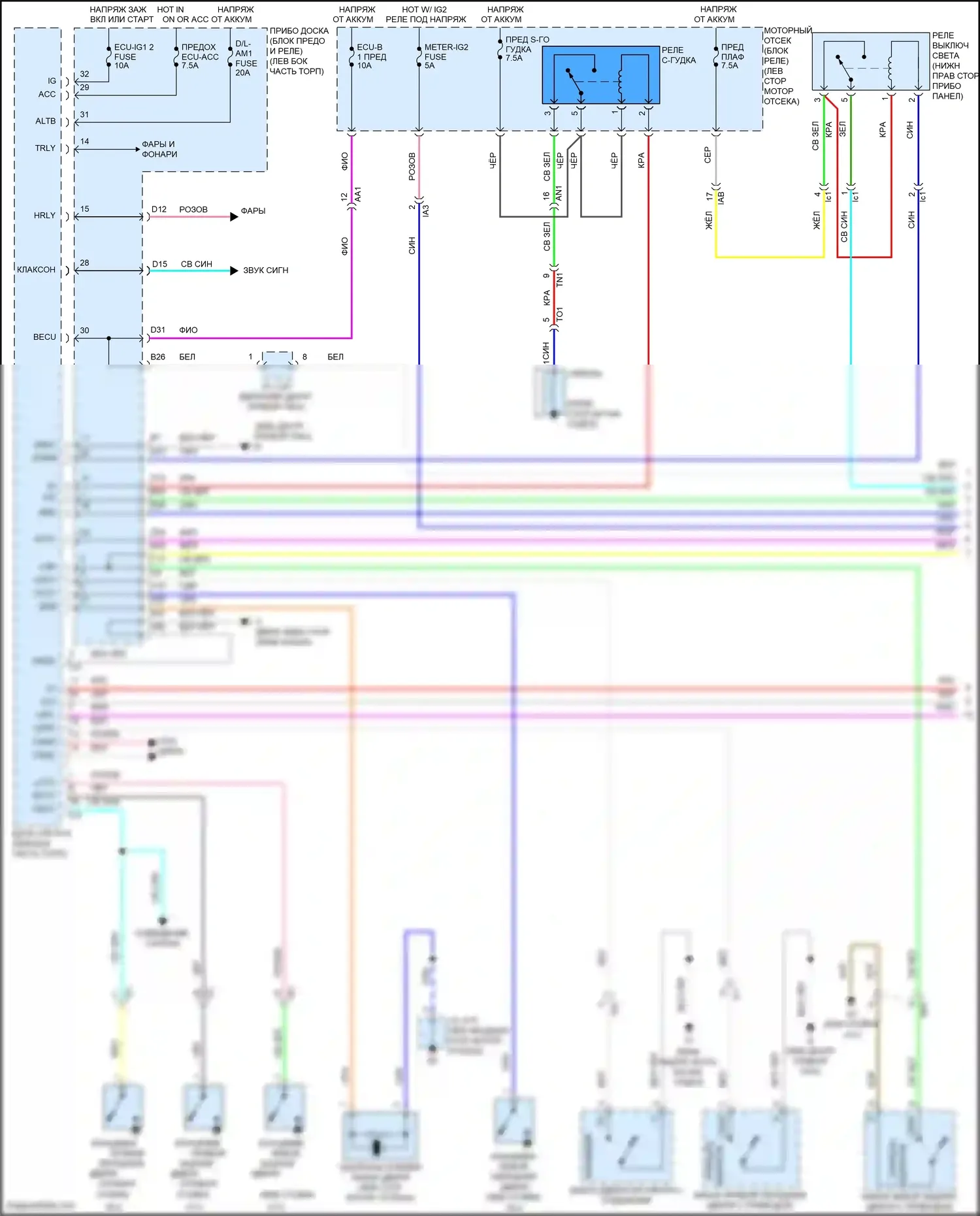 Camry US Market Toyota XV50 рестайлинг (2014-2017): Электросхема с защитой от взлома, гибридная (1 из 2) 
