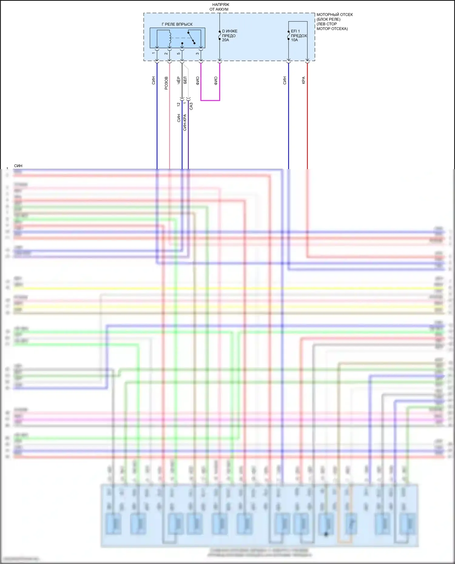 Camry US Market Toyota XV70 (2017-2020): Электросхема двигателя 3.5l (3 из 10) 